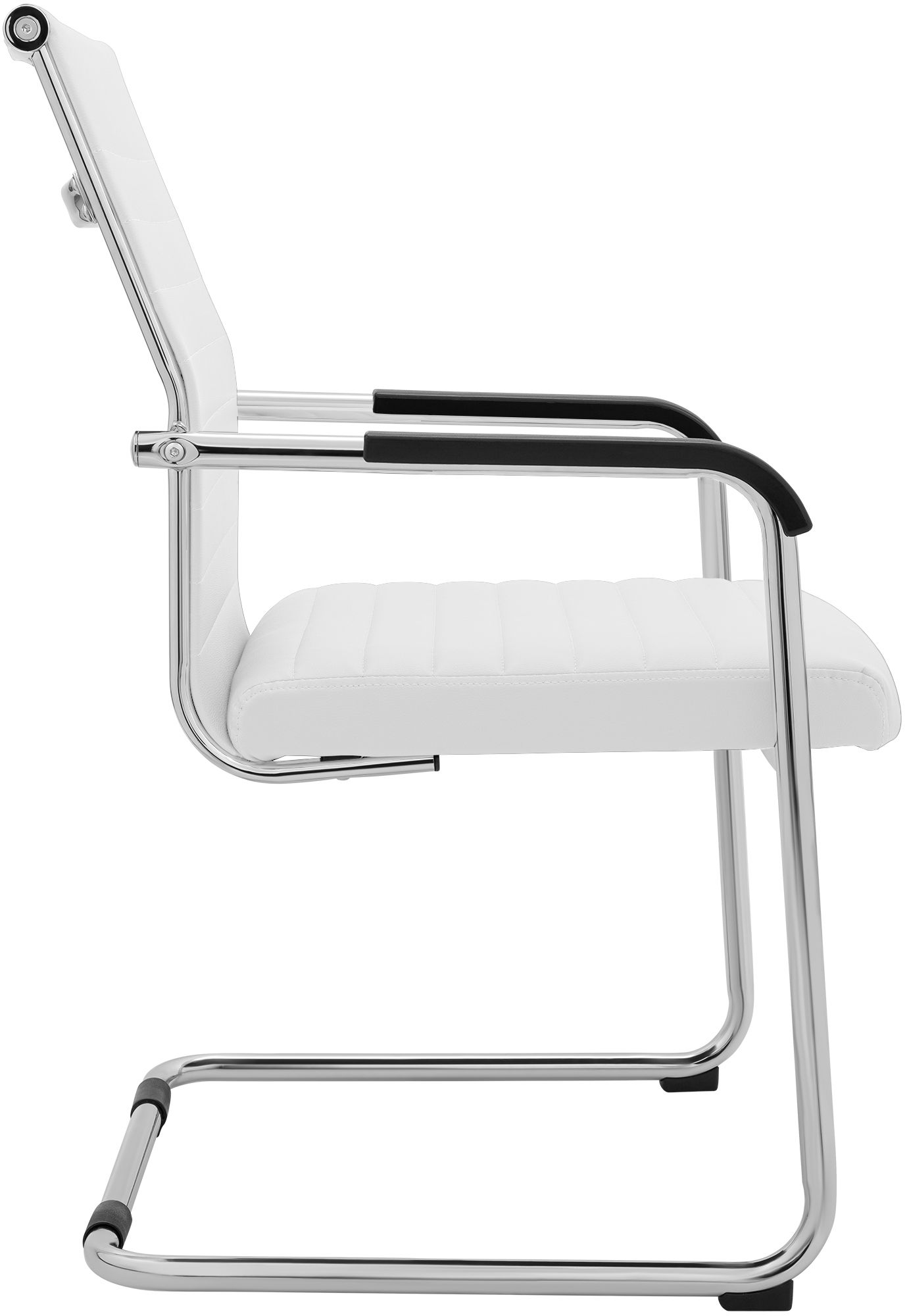 Sedia cantilever Hakon in similpelle
