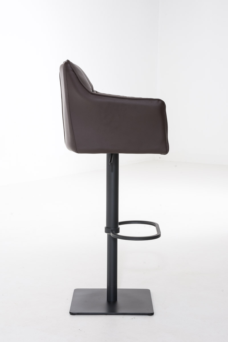 Sgabello da bar Damaso con rivestimento in similpelle