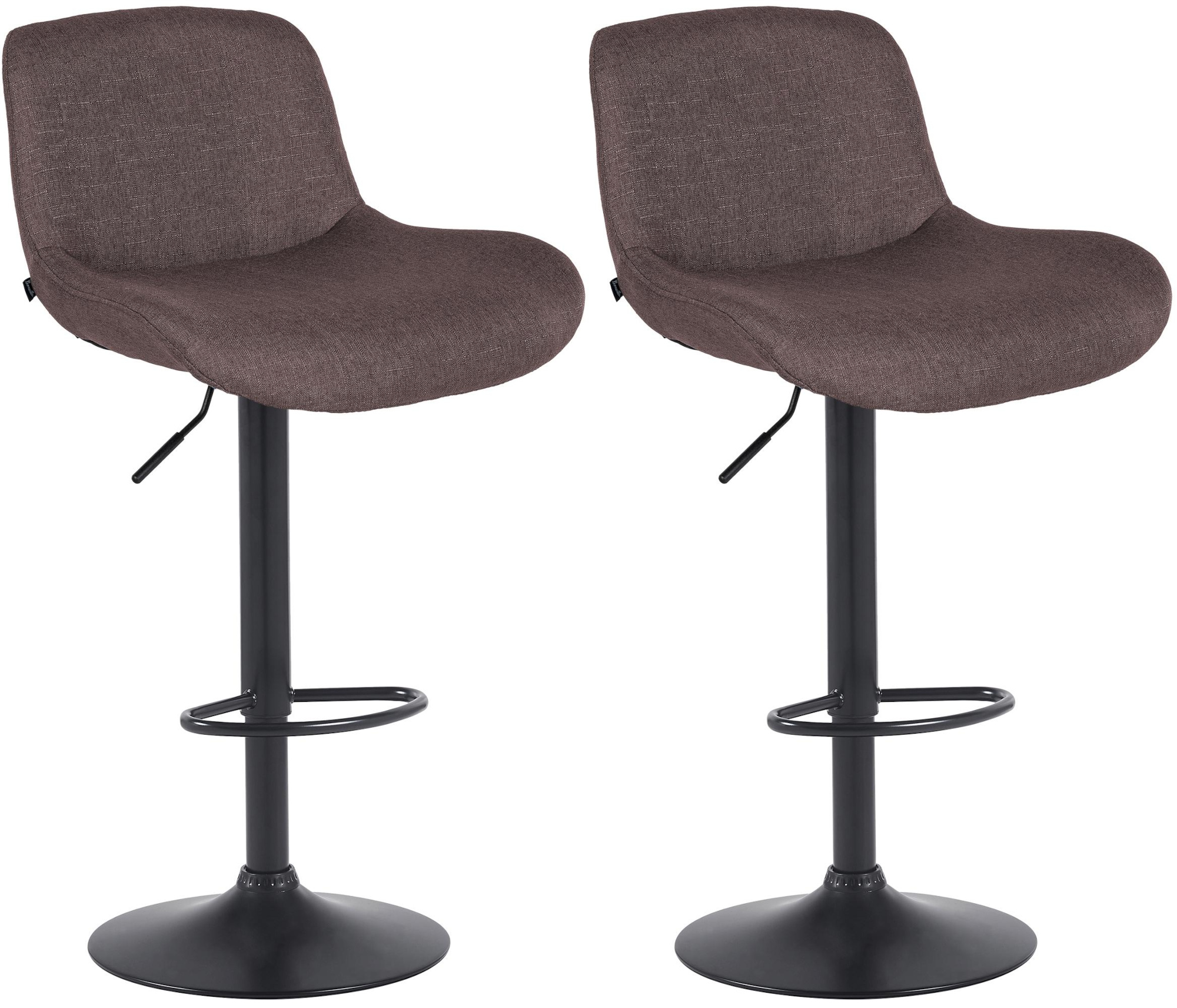 Set di 2 sgabelli da bar Solon nero