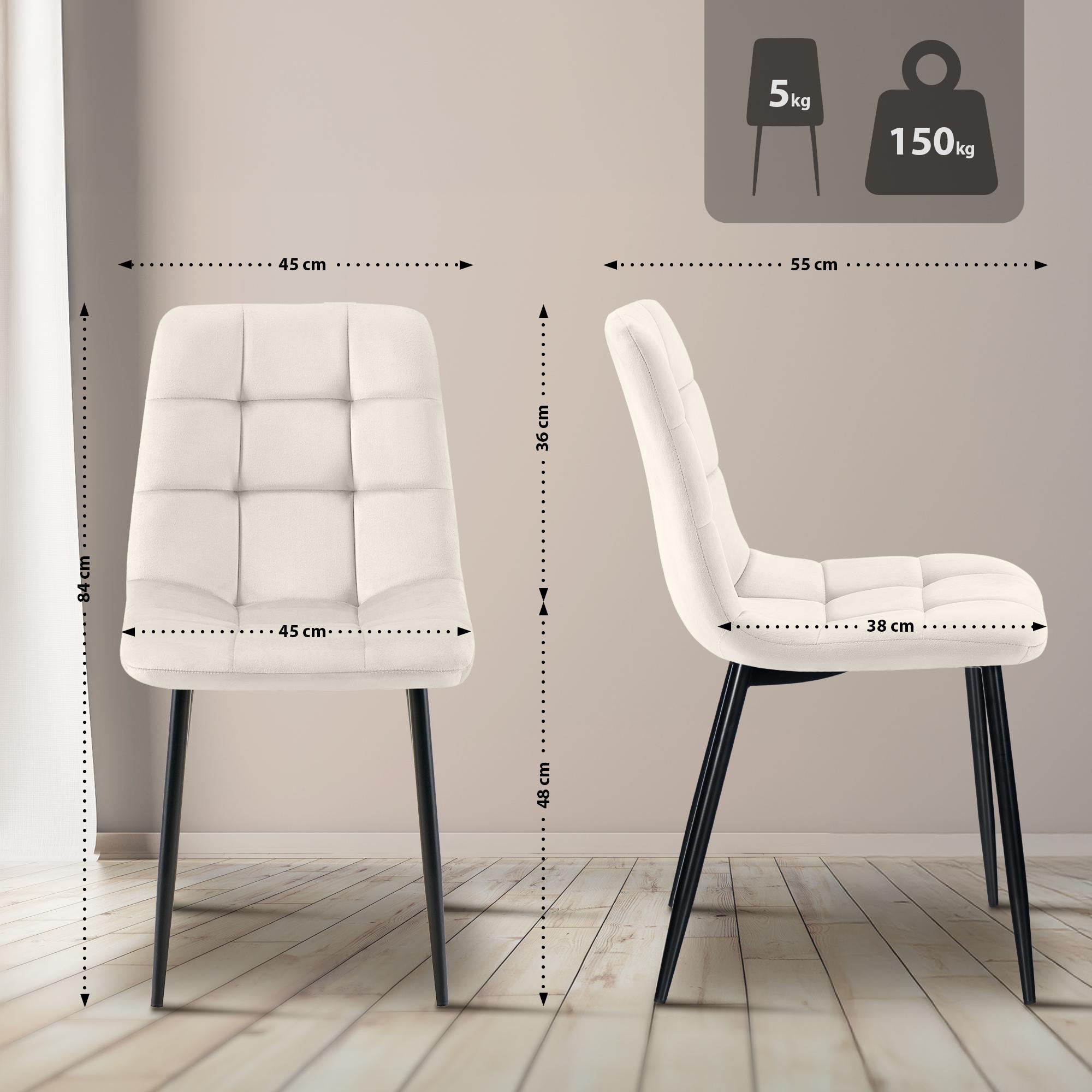 Set di 2 sedie da pranzo Tilde