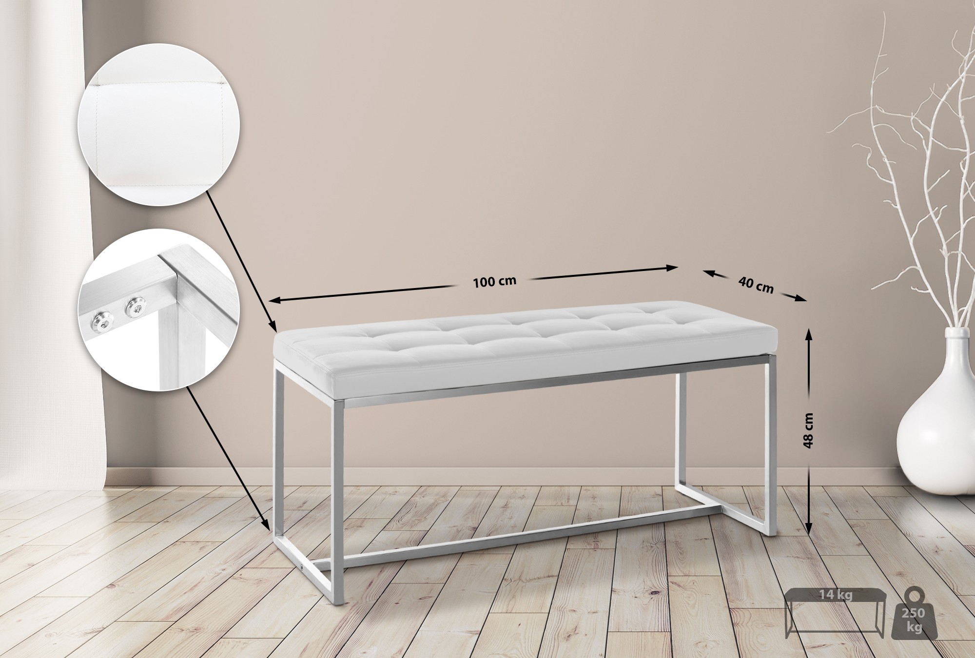 Panchina design Barci in similpelle