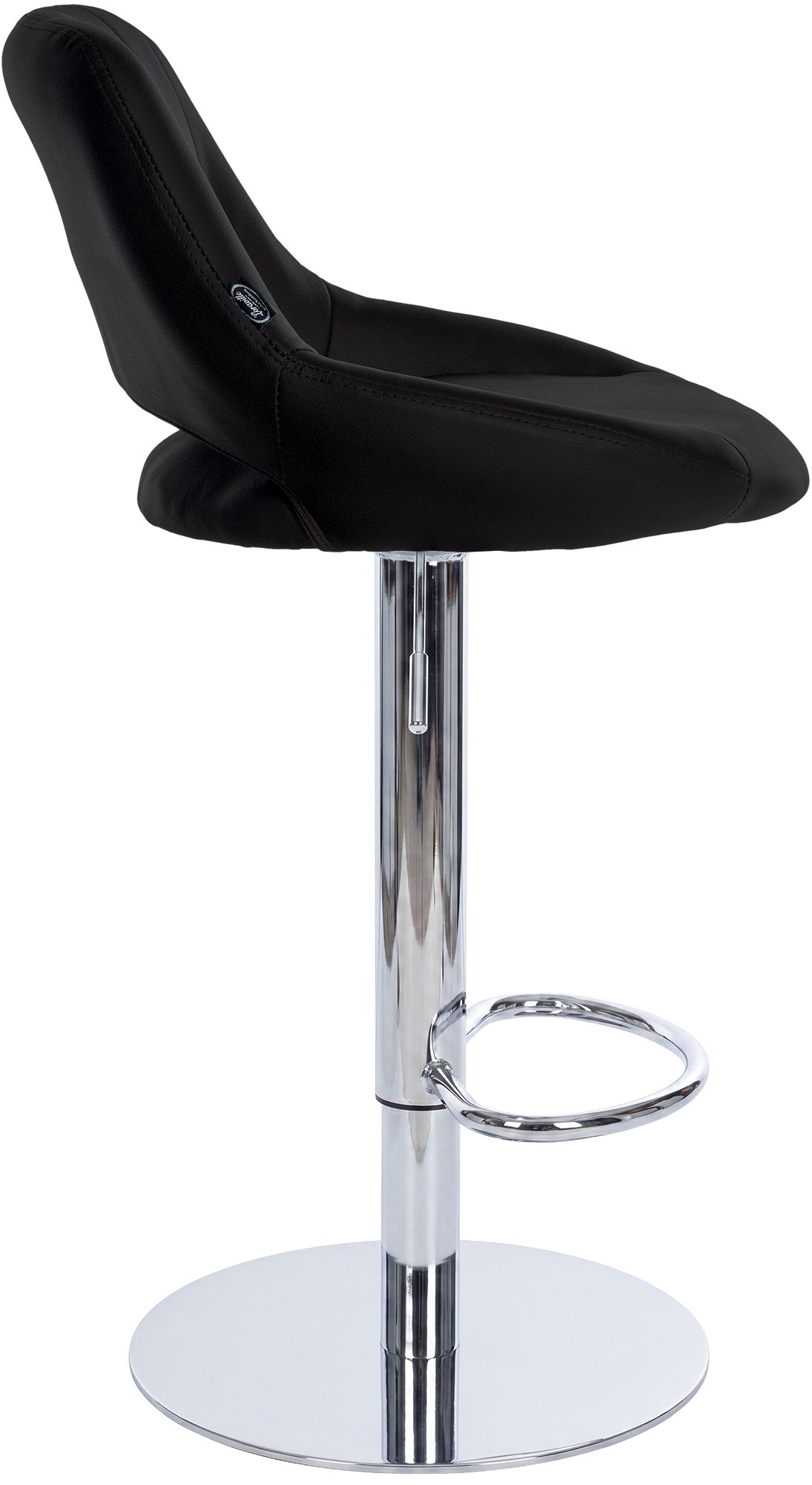 Set di 2 sgabelli da bar Milet cromati con base extra pesante