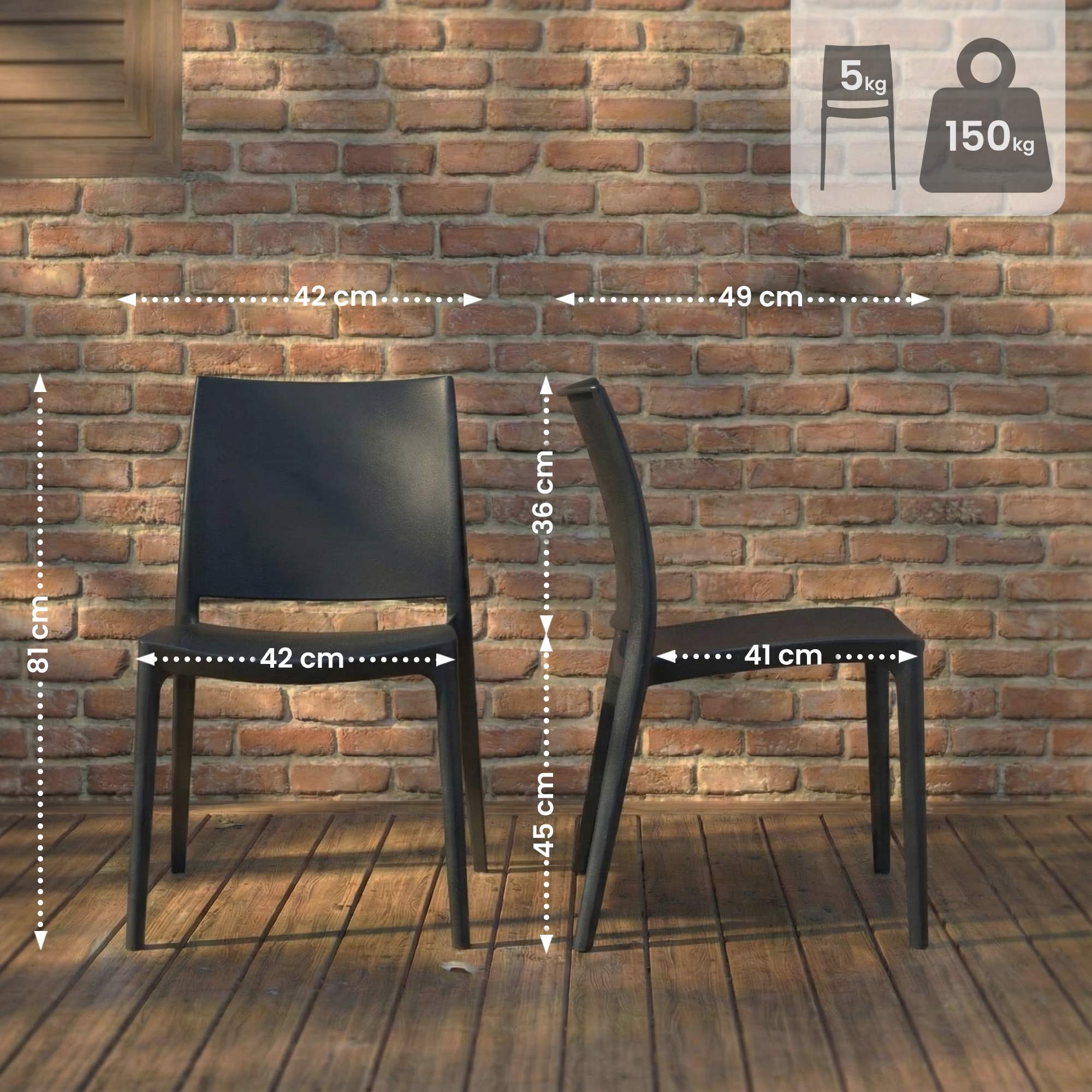 Set da 2 sedie da giardino Meton