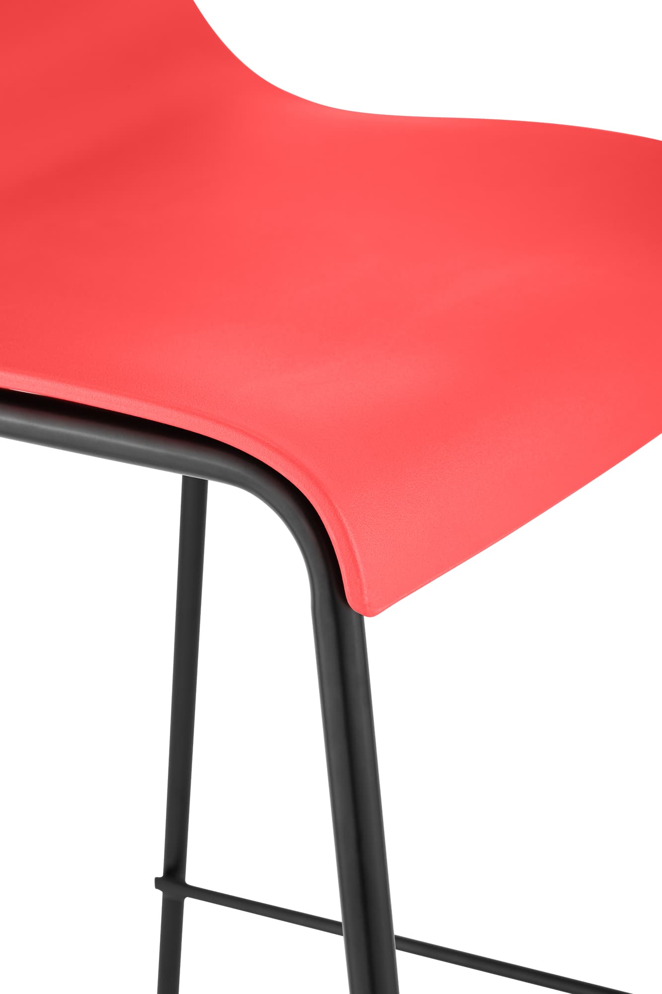 Set di 2 sgabelli da bar Hover in plastica con base a 4 gambe