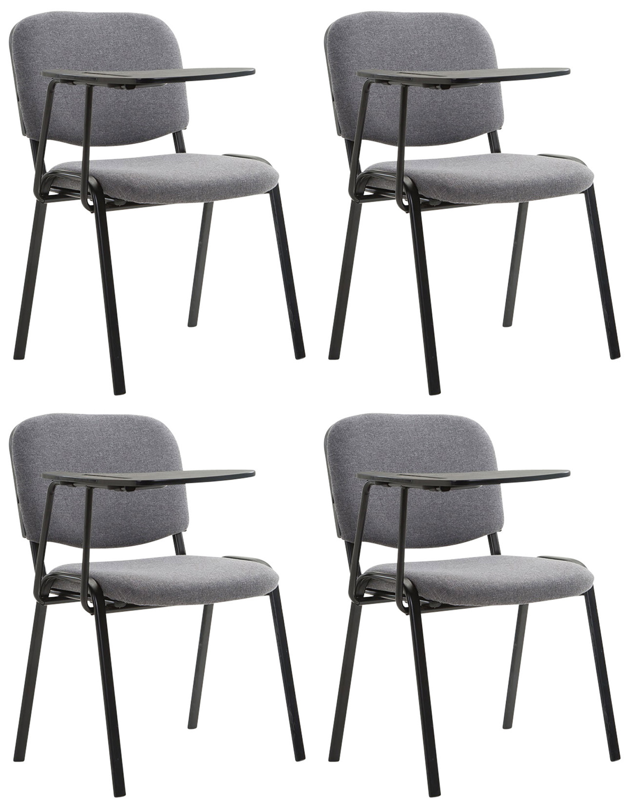 Set di 4 sedie Ken in tessuto con tavolo pieghevole