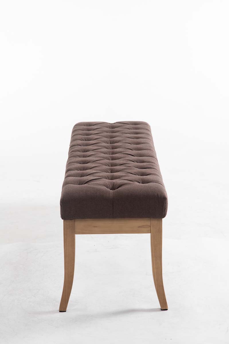 Panca design RAMSES in legno chiaro antico tessuto