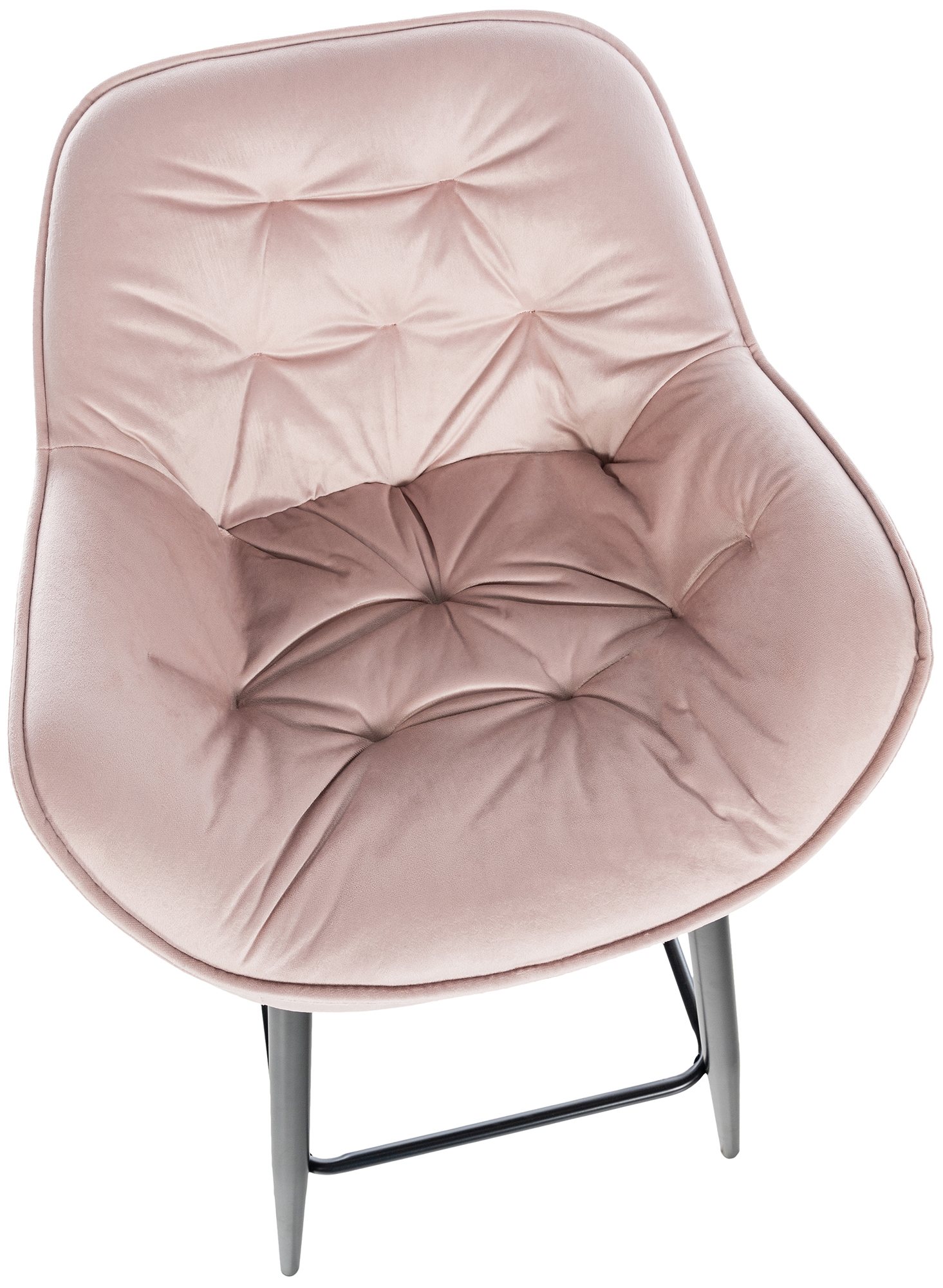 Sgabello da bar Gibson in velluto altezza seduta 76 cm