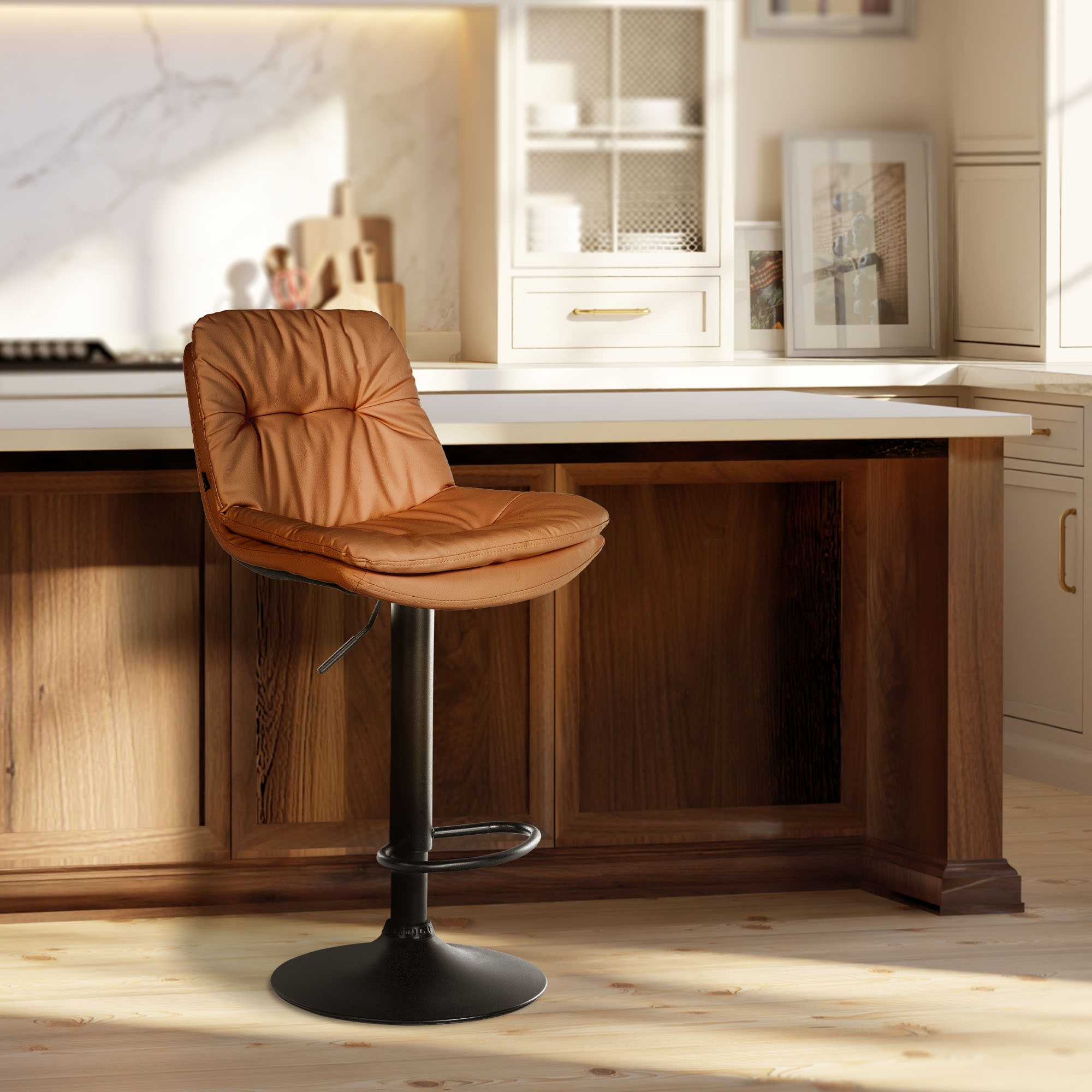 Sgabello da bar in similpelle Laurel