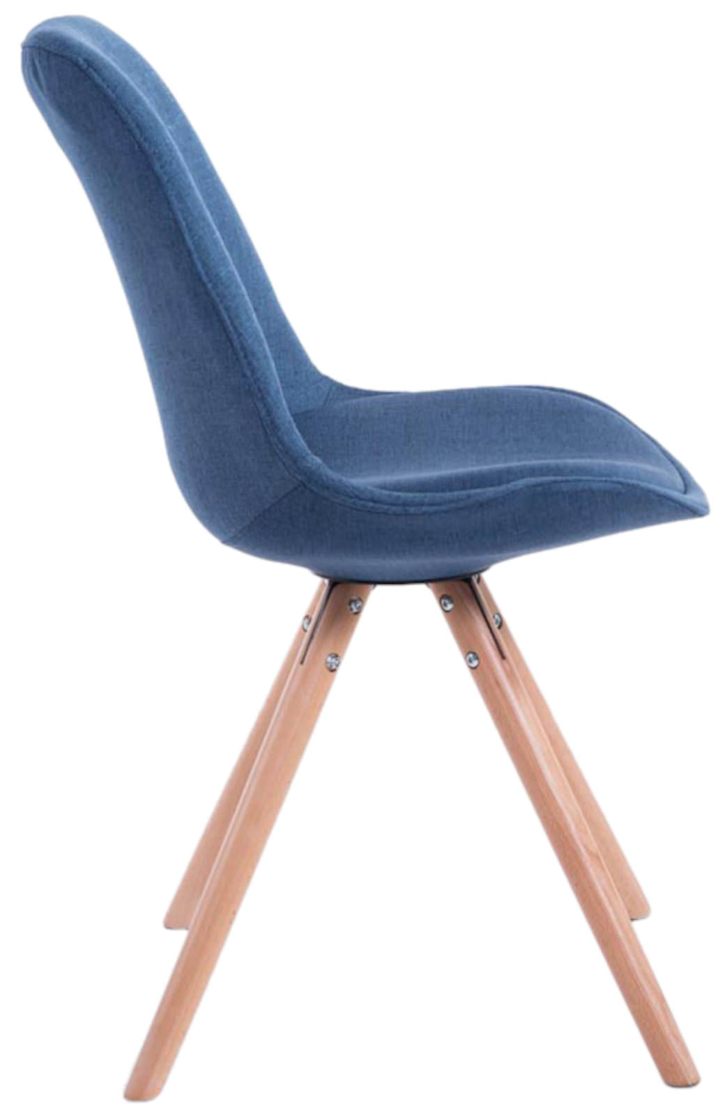Set di 4 sedie per visitatori Toulouse Fabric Round