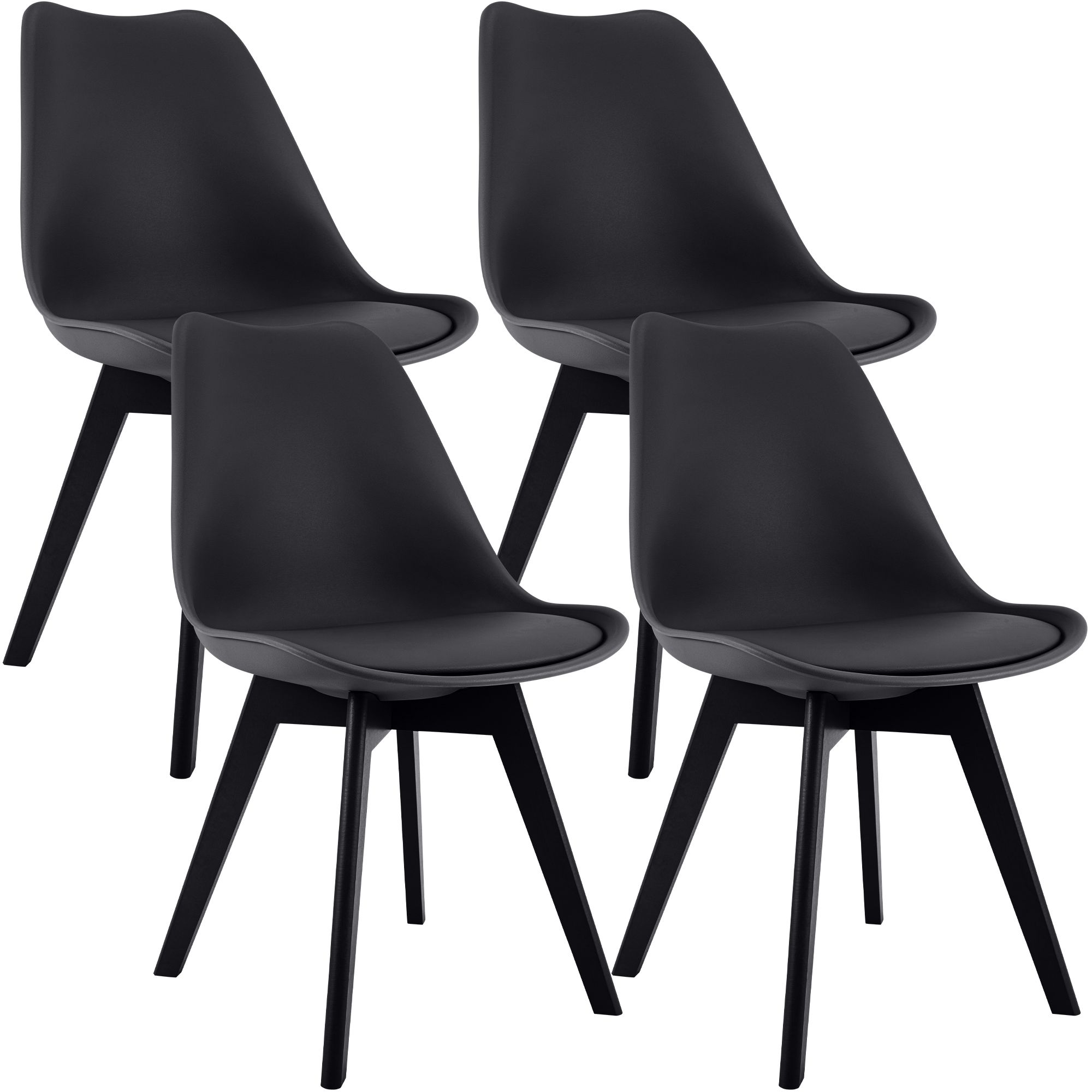 Set 4 sedie da pranzo Linares eleganti e confortevoli per ogni ambiente