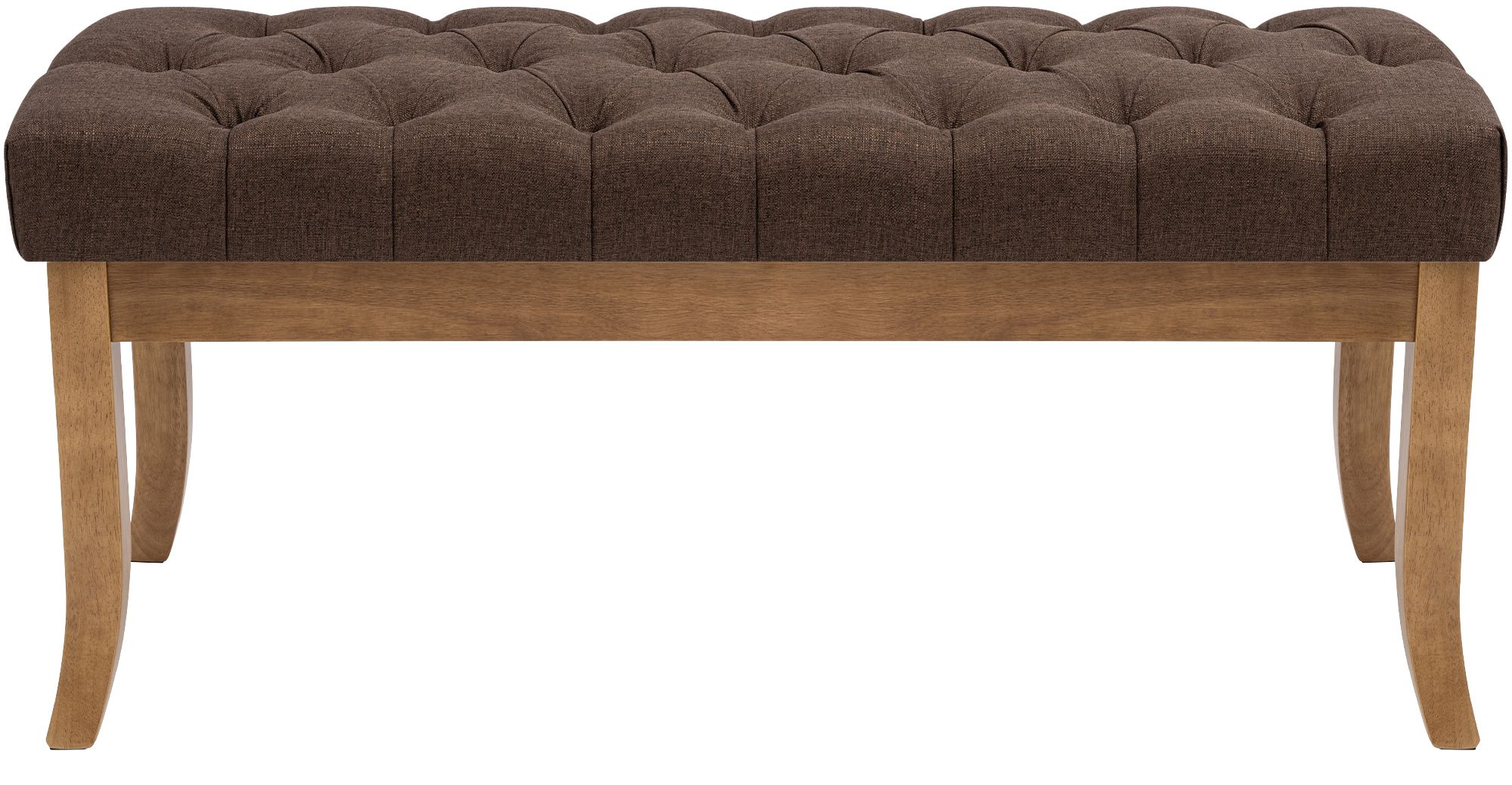 Panca design RAMSES in legno chiaro antico tessuto