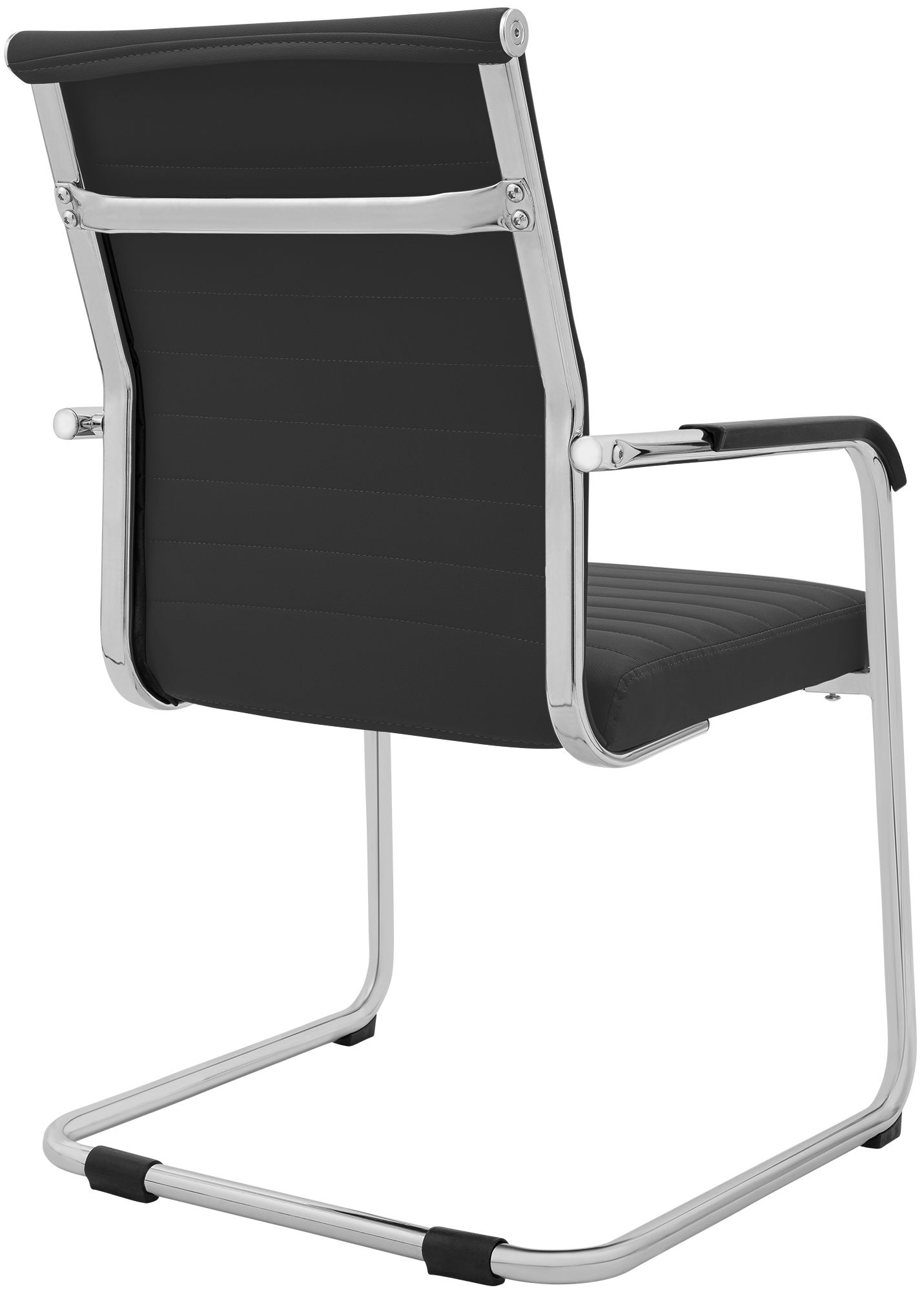 Sedia cantilever Hakon in similpelle