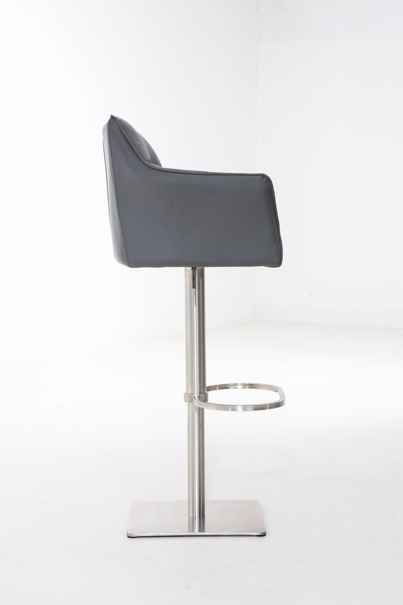 Sgabello da bar Damaso con rivestimento in similpelle