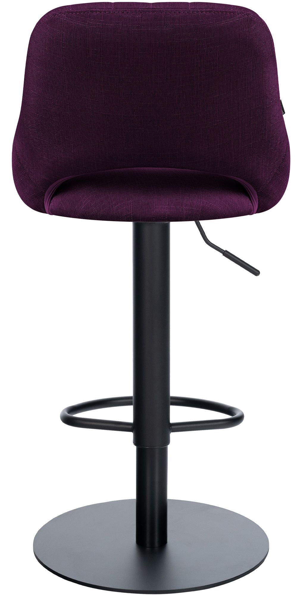 Sgabello da bar Milet nero con base extra pesante