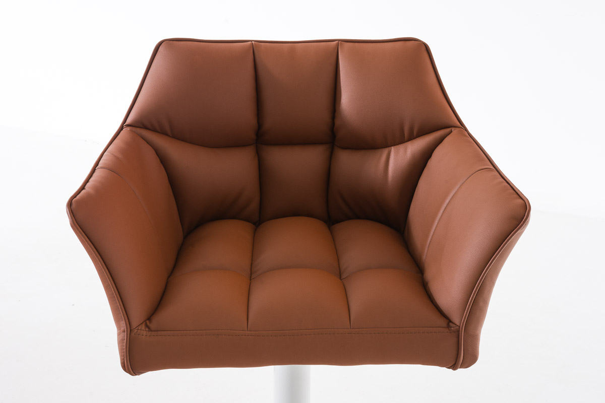 Sgabello da bar Damaso con rivestimento in similpelle