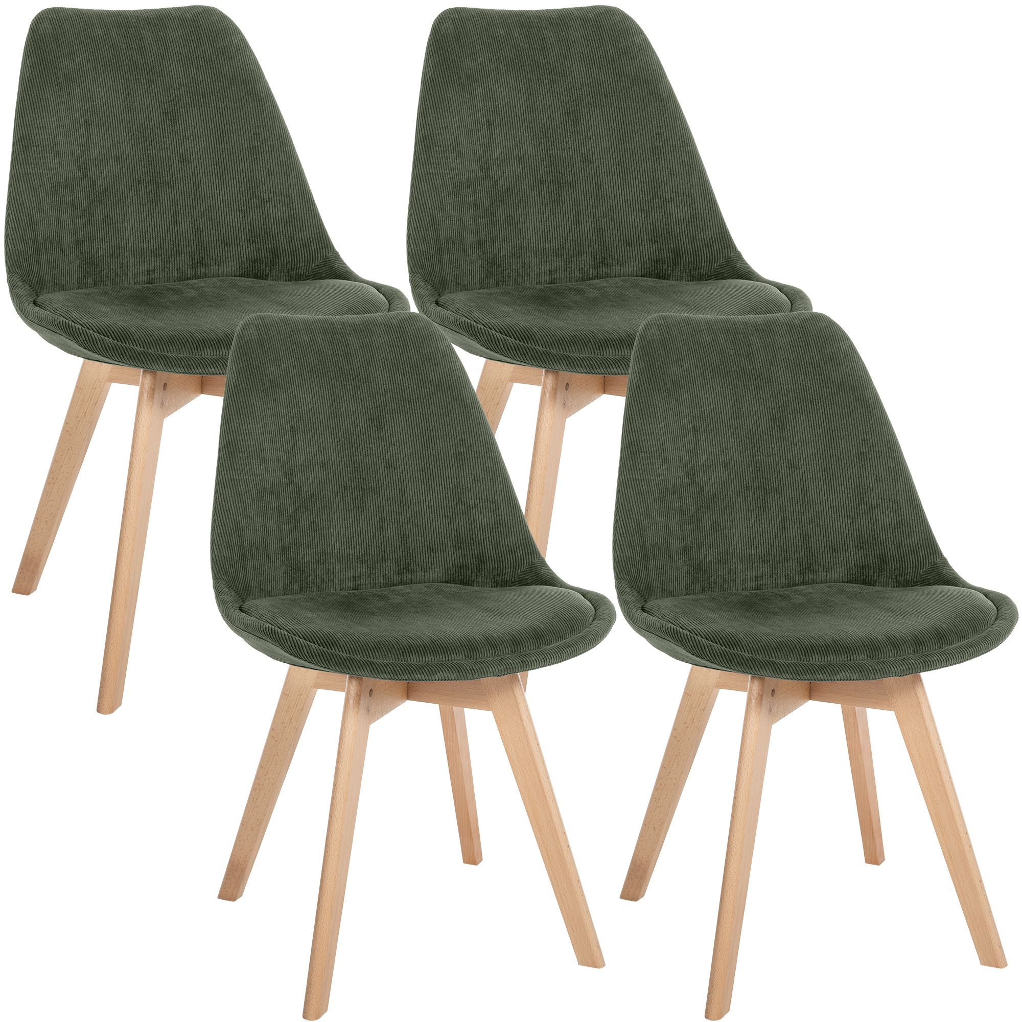 Set 4 sedie da pranzo Linares eleganti e confortevoli per ogni ambiente