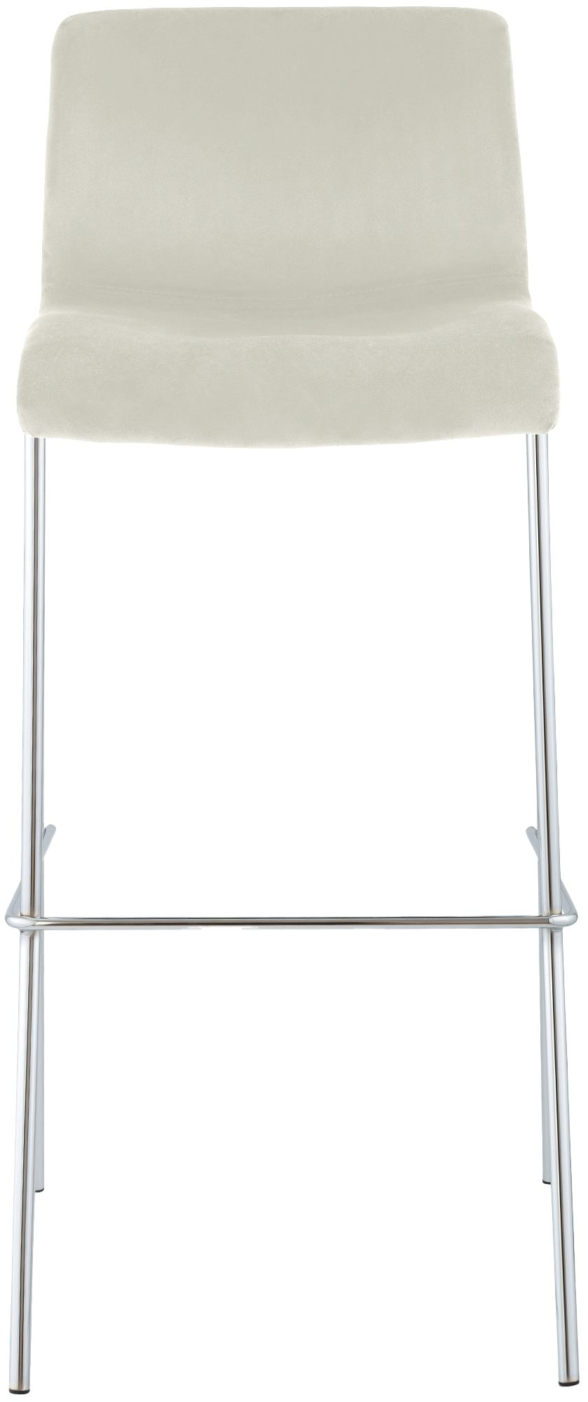 Sgabello da Bar Hover, Velluto, Gambe Cromate