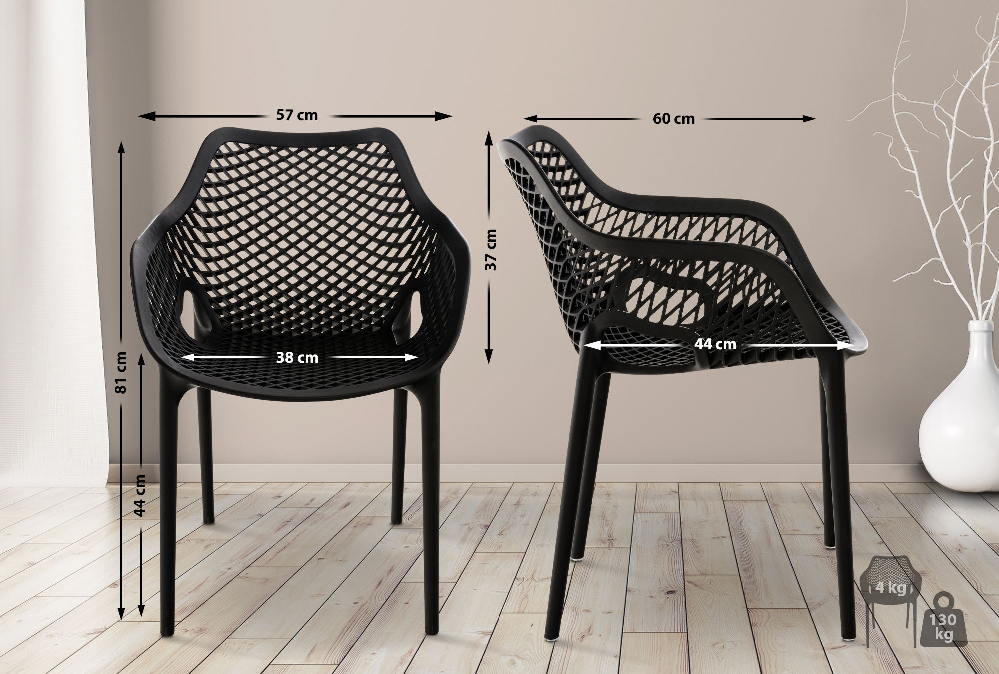 Set di 2 sedie Air XL