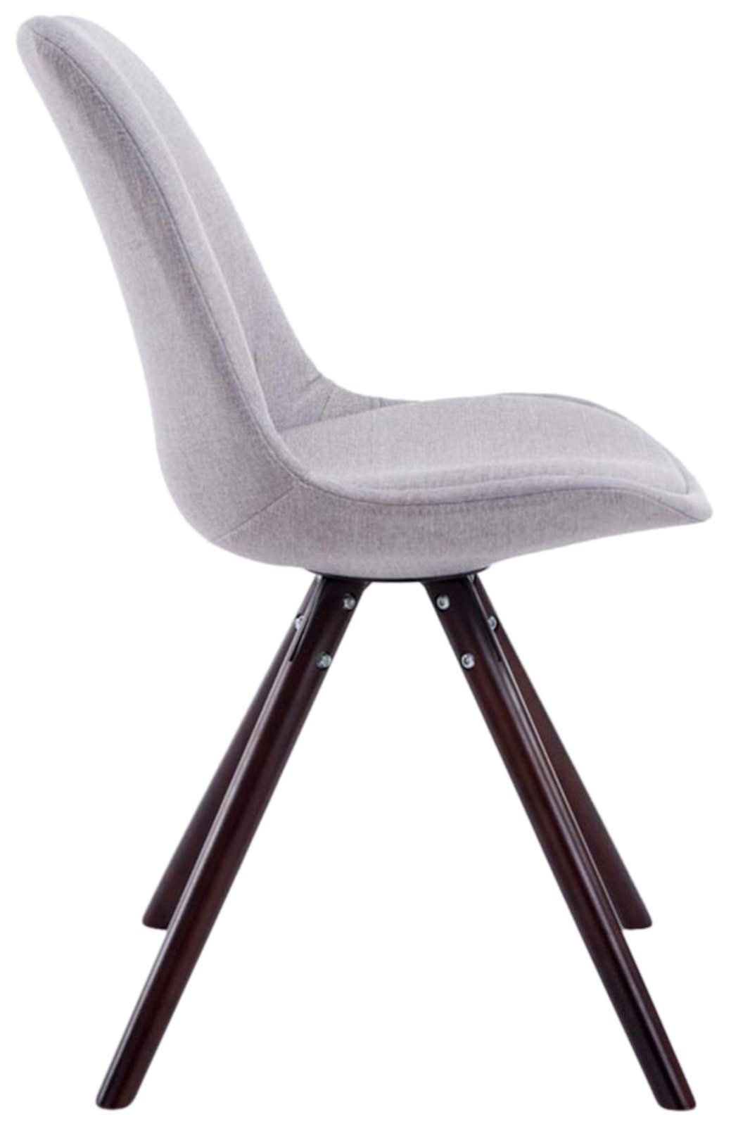 Set di 4 sedie per visitatori Toulouse Fabric Round
