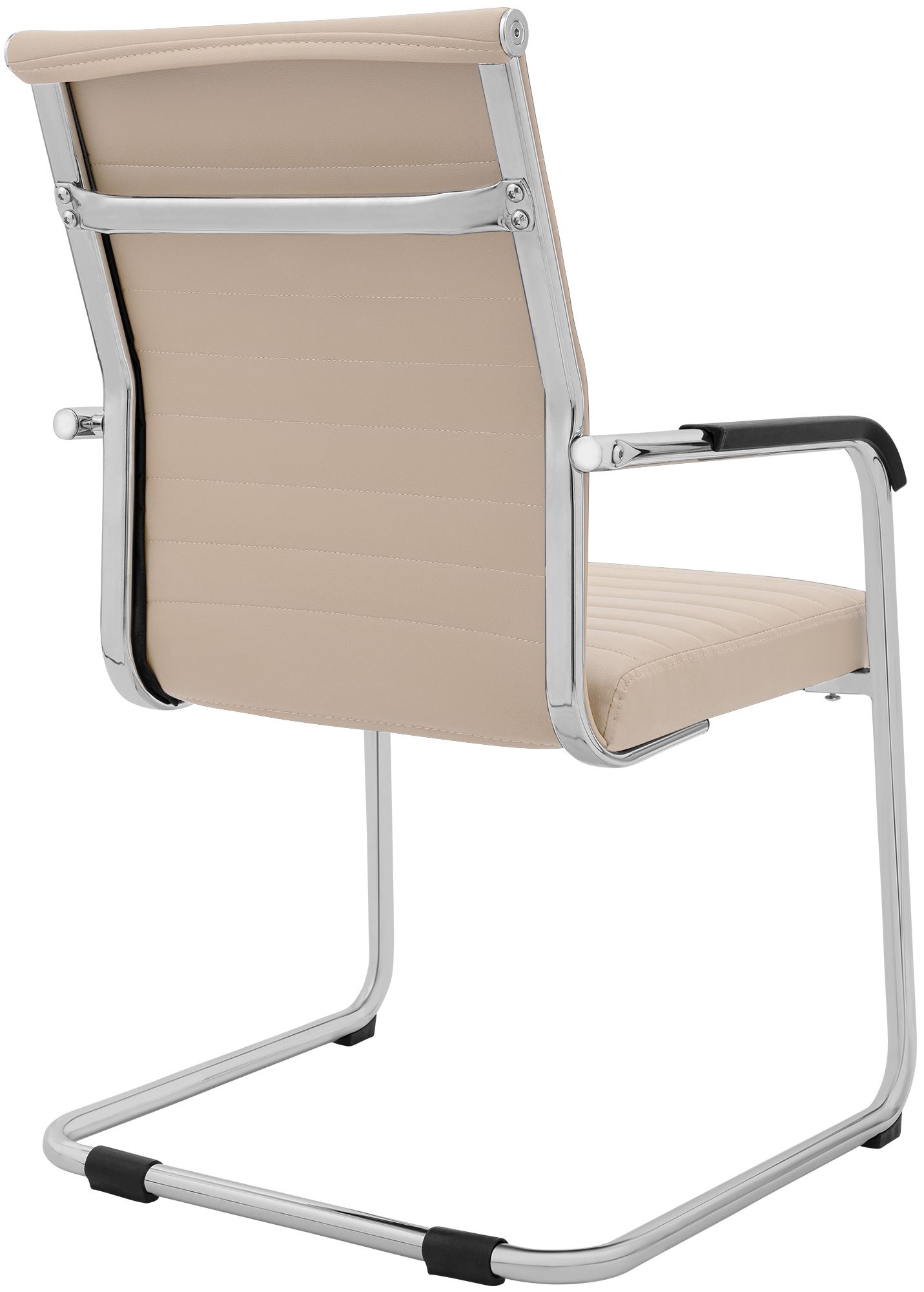 Sedia cantilever Hakon in similpelle