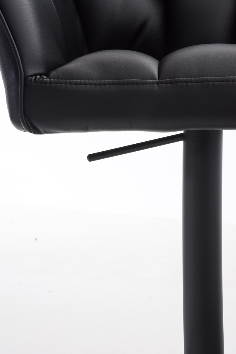 Sgabello da bar Damaso con rivestimento in similpelle