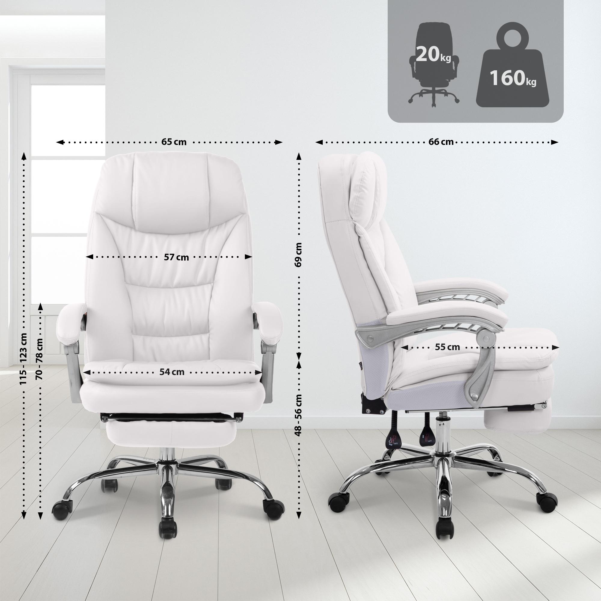 Sedia da ufficio XL Troy in similpelle