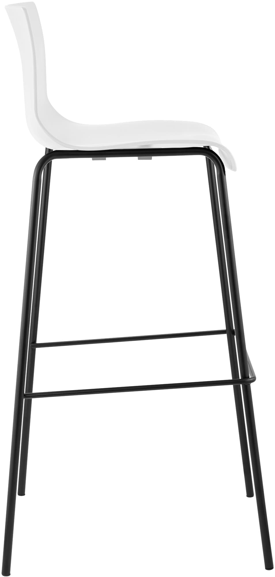 Set di 2 sgabelli da bar Hover in plastica con base a 4 gambe