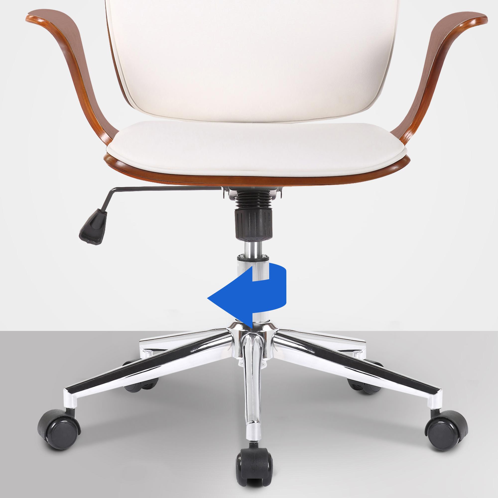 Sedia da ufficio Burbank con schienale