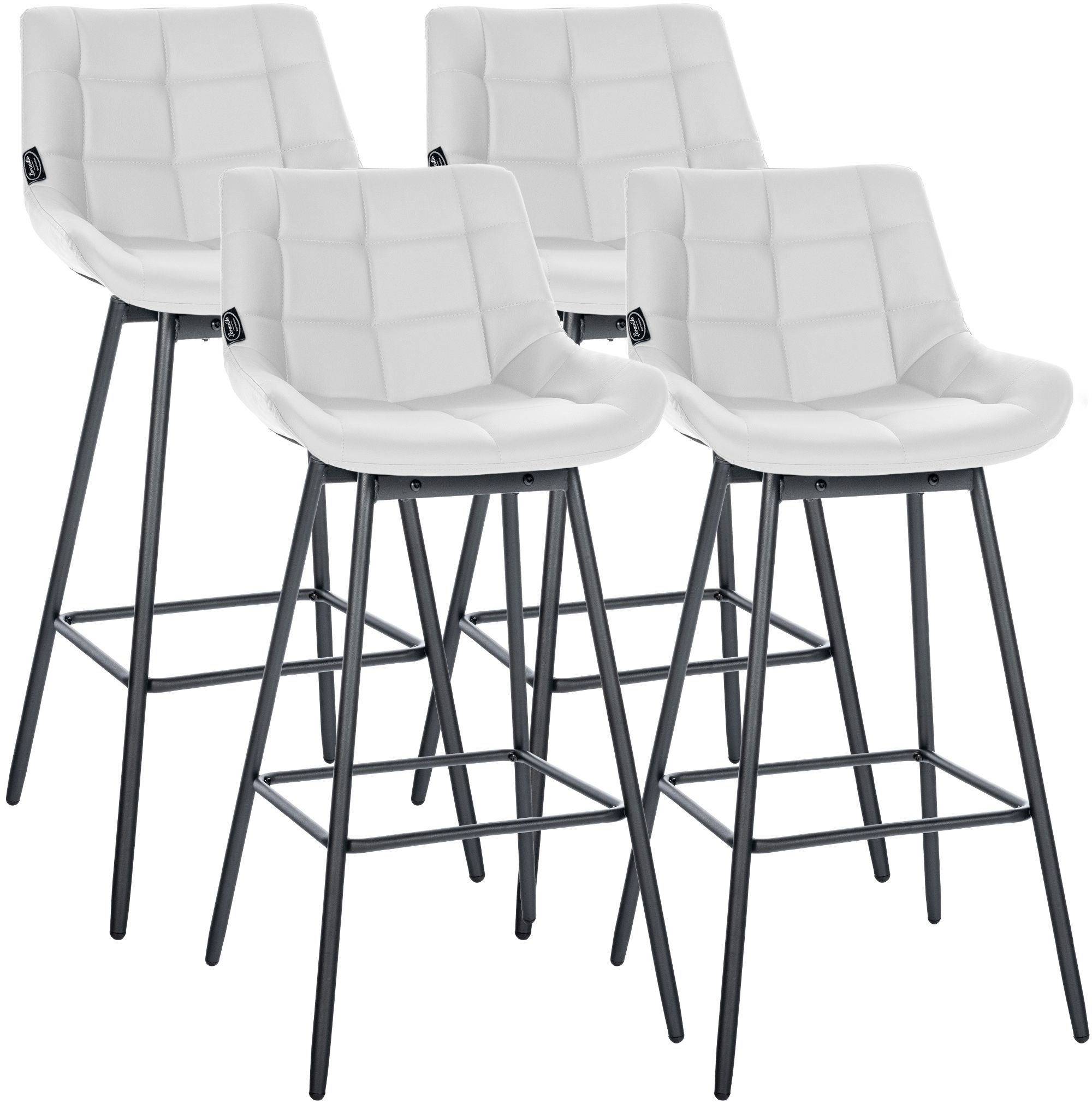 Set da 4 sgabelli da bar Weston girevoli
