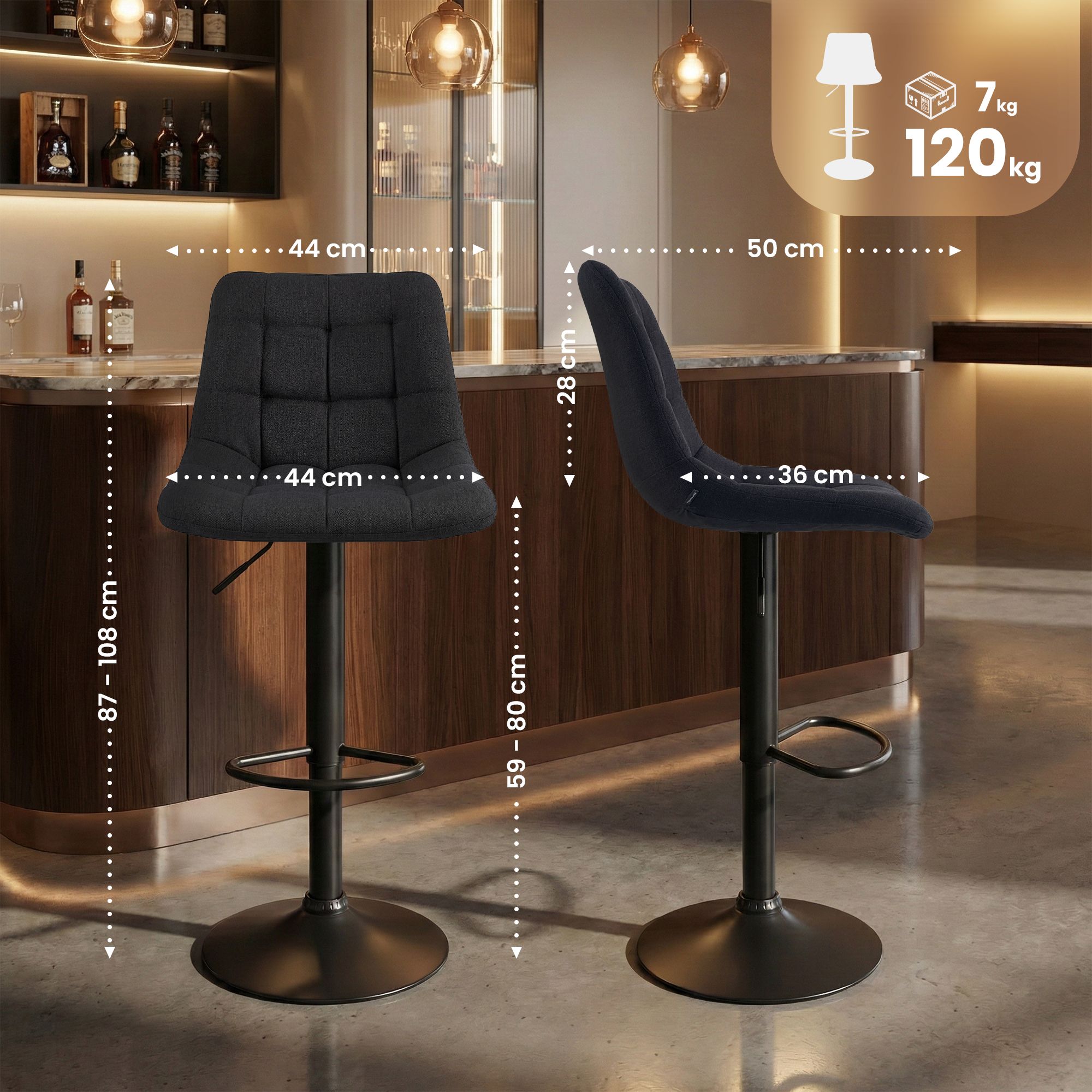 Sgabello da bar Mapun