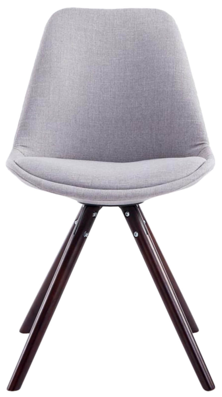 Set di 4 sedie per visitatori Toulouse Fabric Round