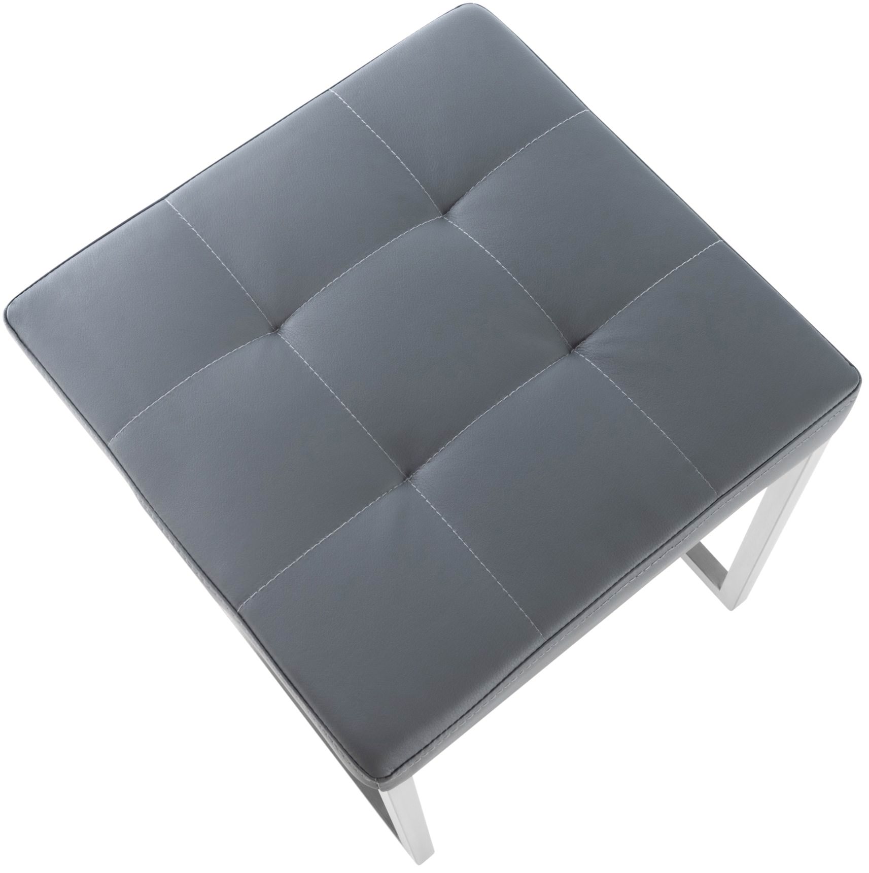 Set di 2 sgabelli in acciaio inox Barci