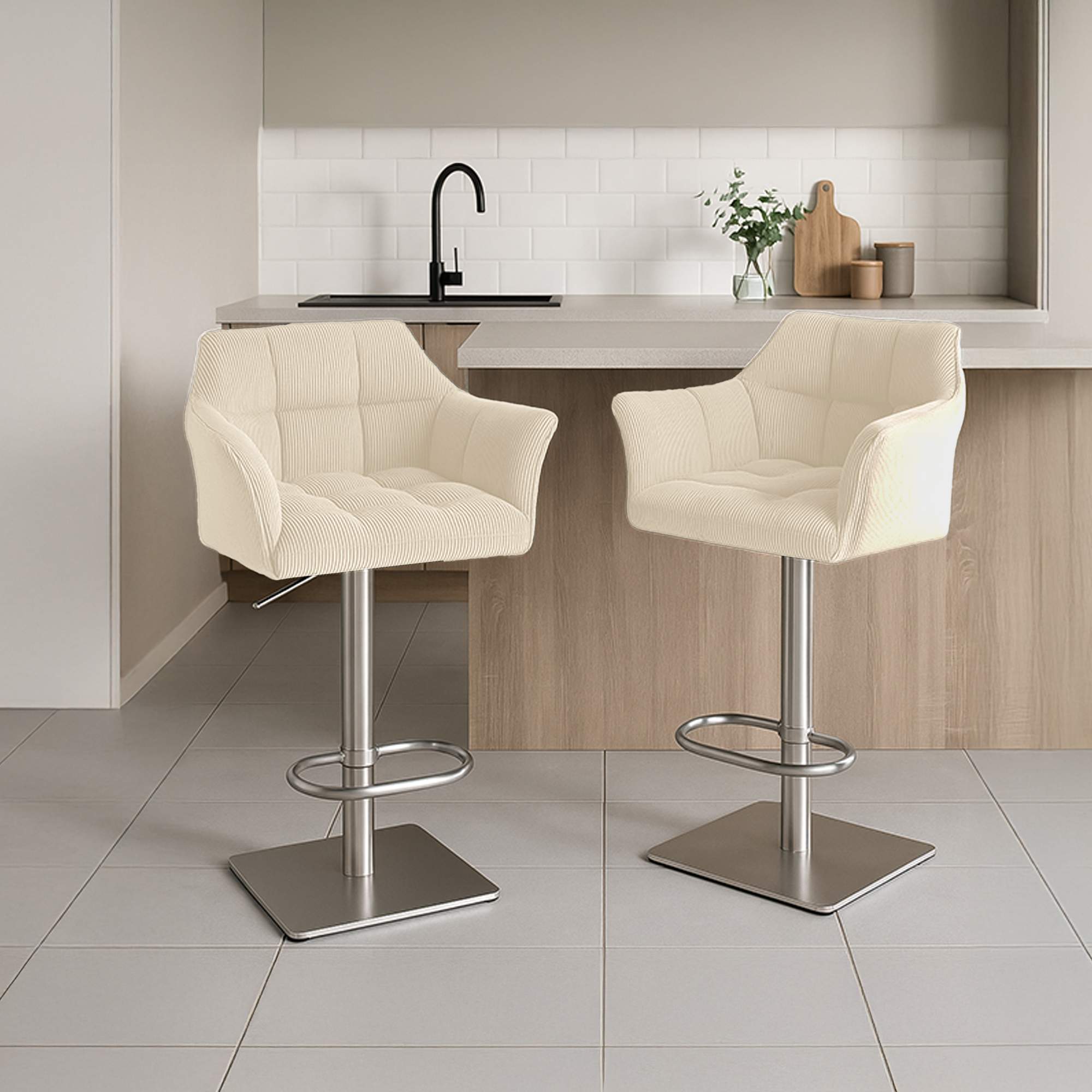 Sgabello Bar Damaso Cord