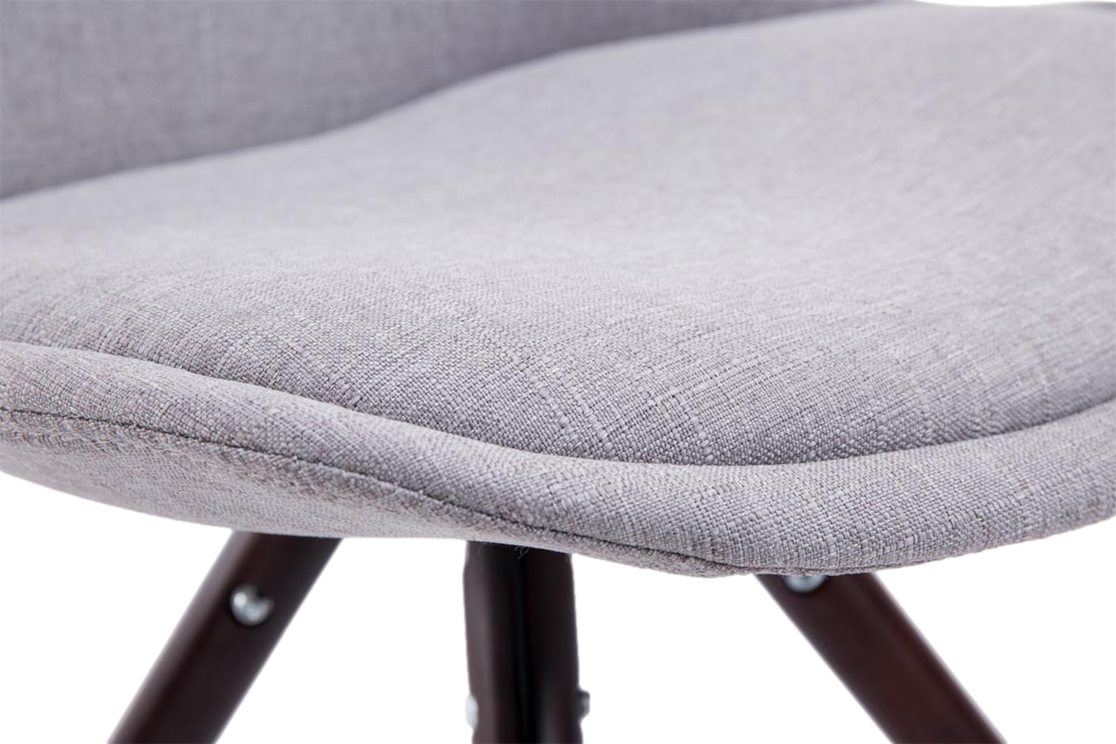 Set di 4 sedie per visitatori Toulouse Fabric Round