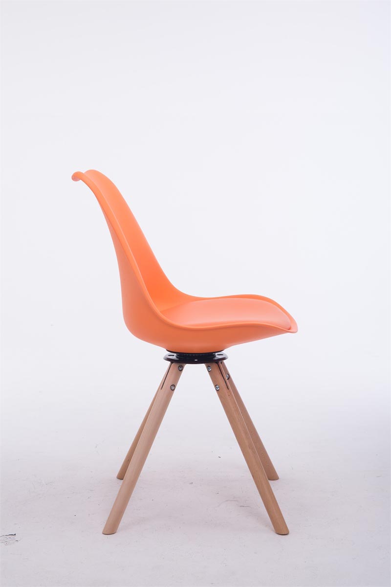 Sedia design Troyes Girevole Similpelle Rotondo
