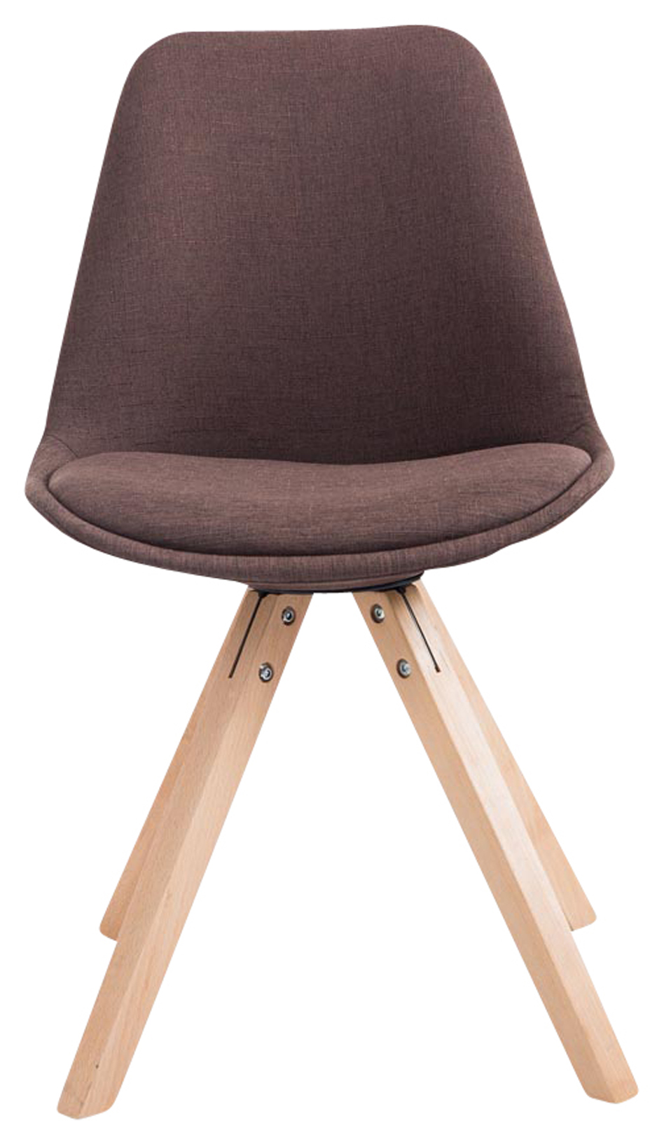 Set di 4 sedie per visitatori Toulouse Fabric Square