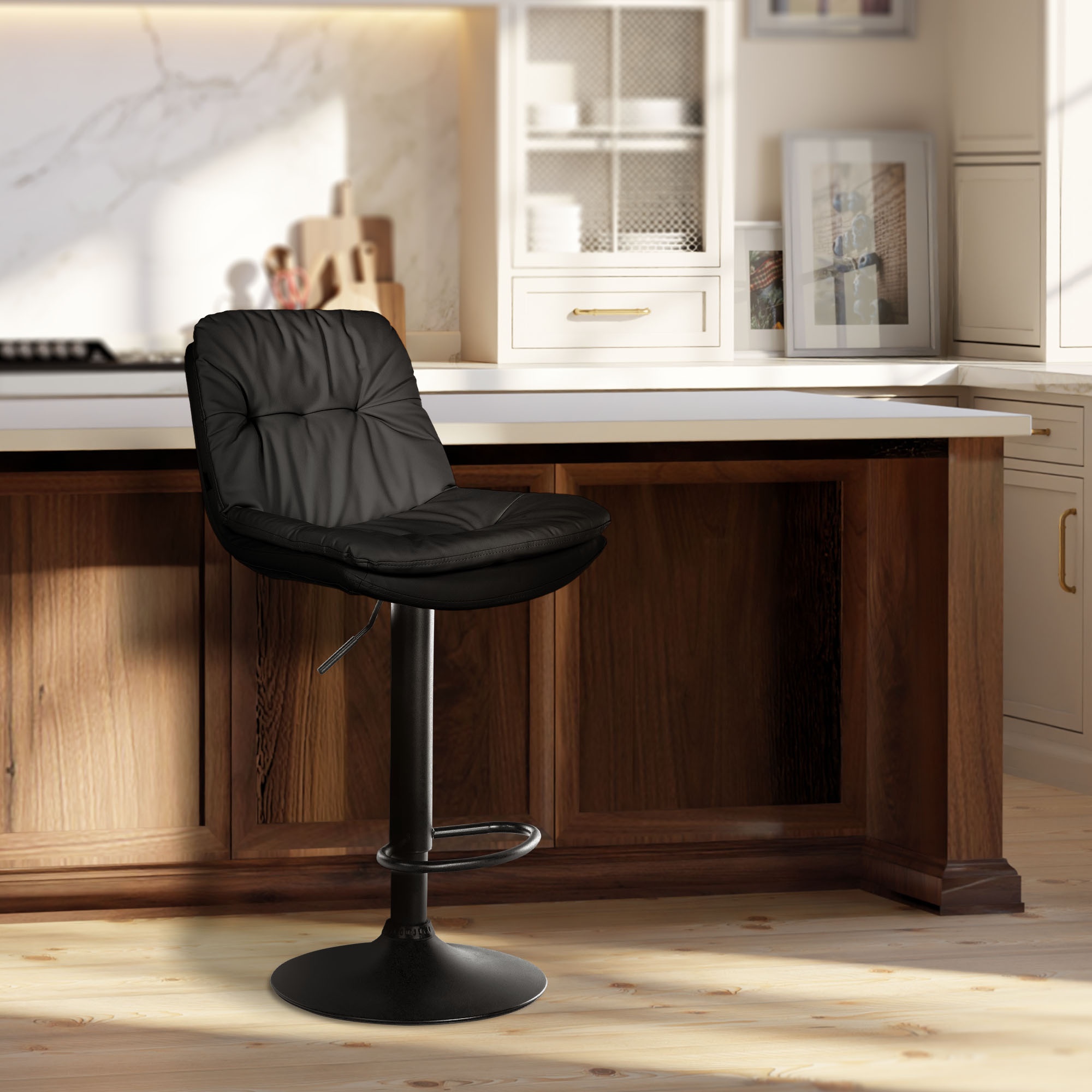 Sgabello da bar in similpelle Laurel