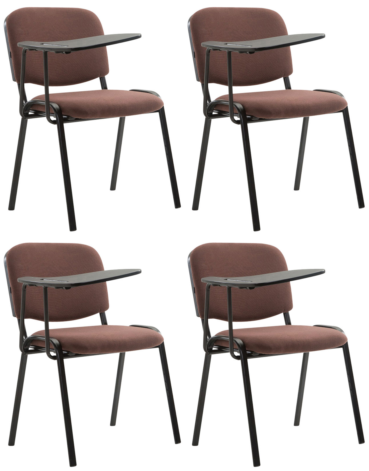 Set di 4 sedie Ken in tessuto con tavolo pieghevole