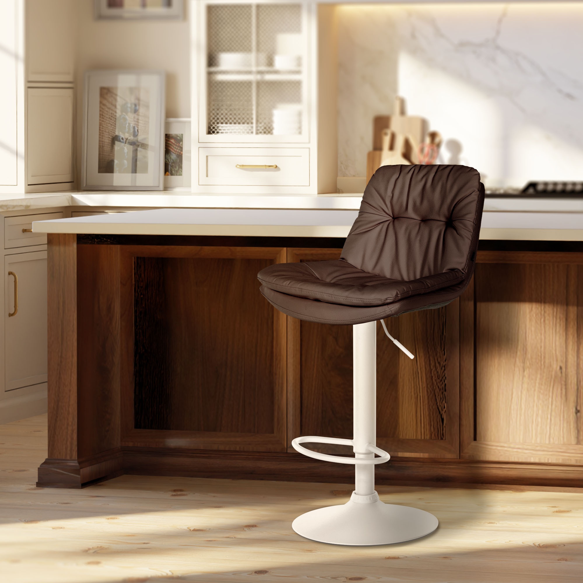 Sgabello da bar in similpelle Laurel