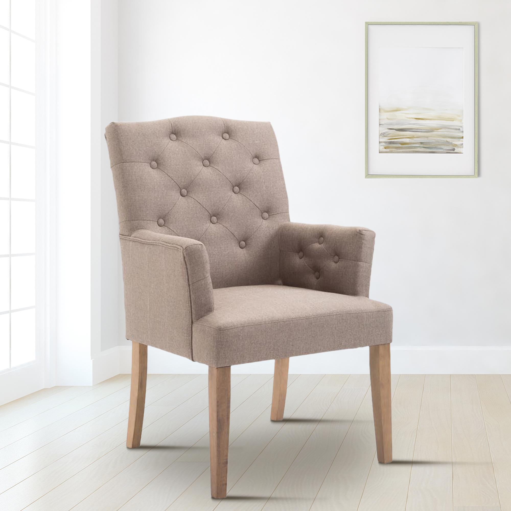 Sedia da pranzo Sugar in stile Chesterfield