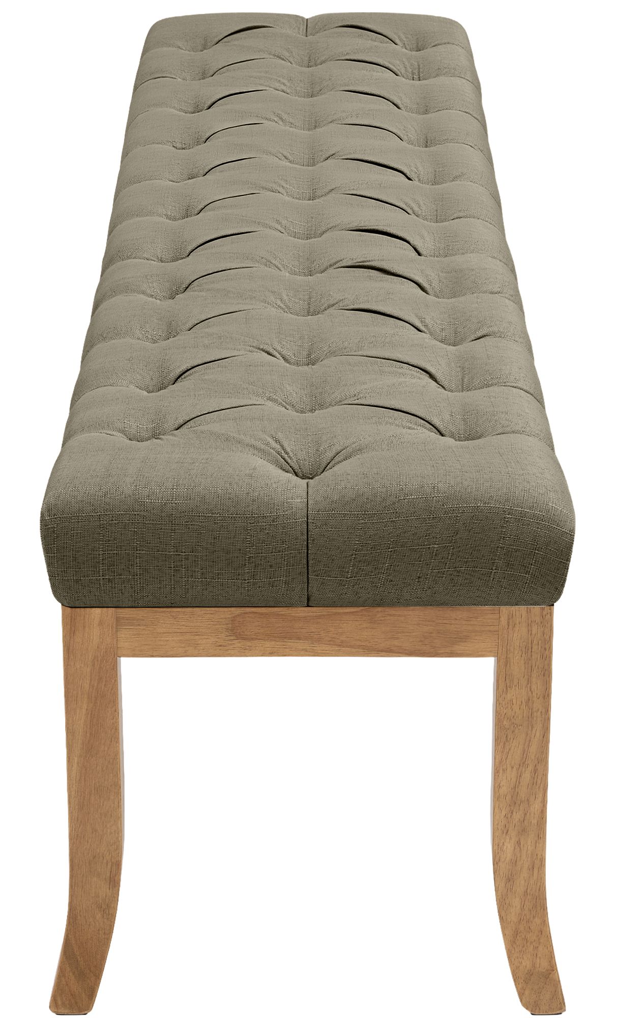 Panca design RAMSES in legno chiaro antico tessuto