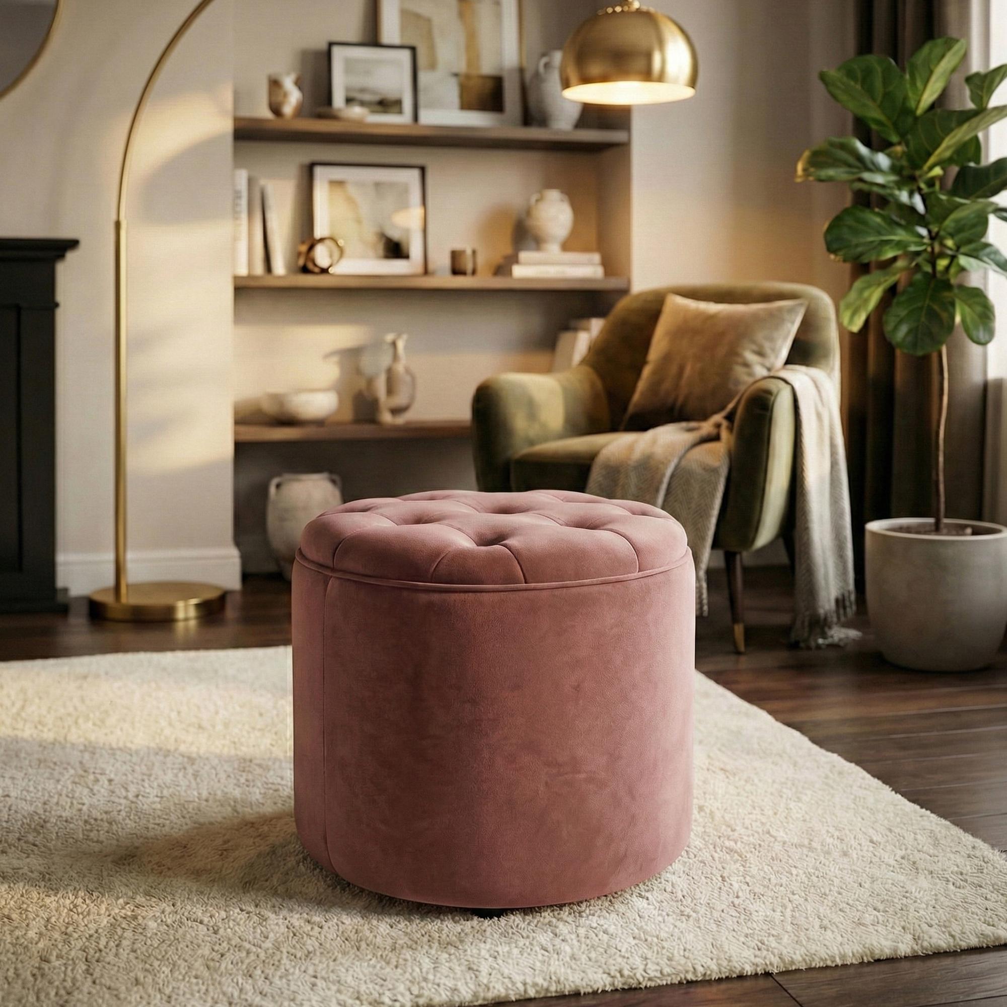 Pouf Pantin in velluto