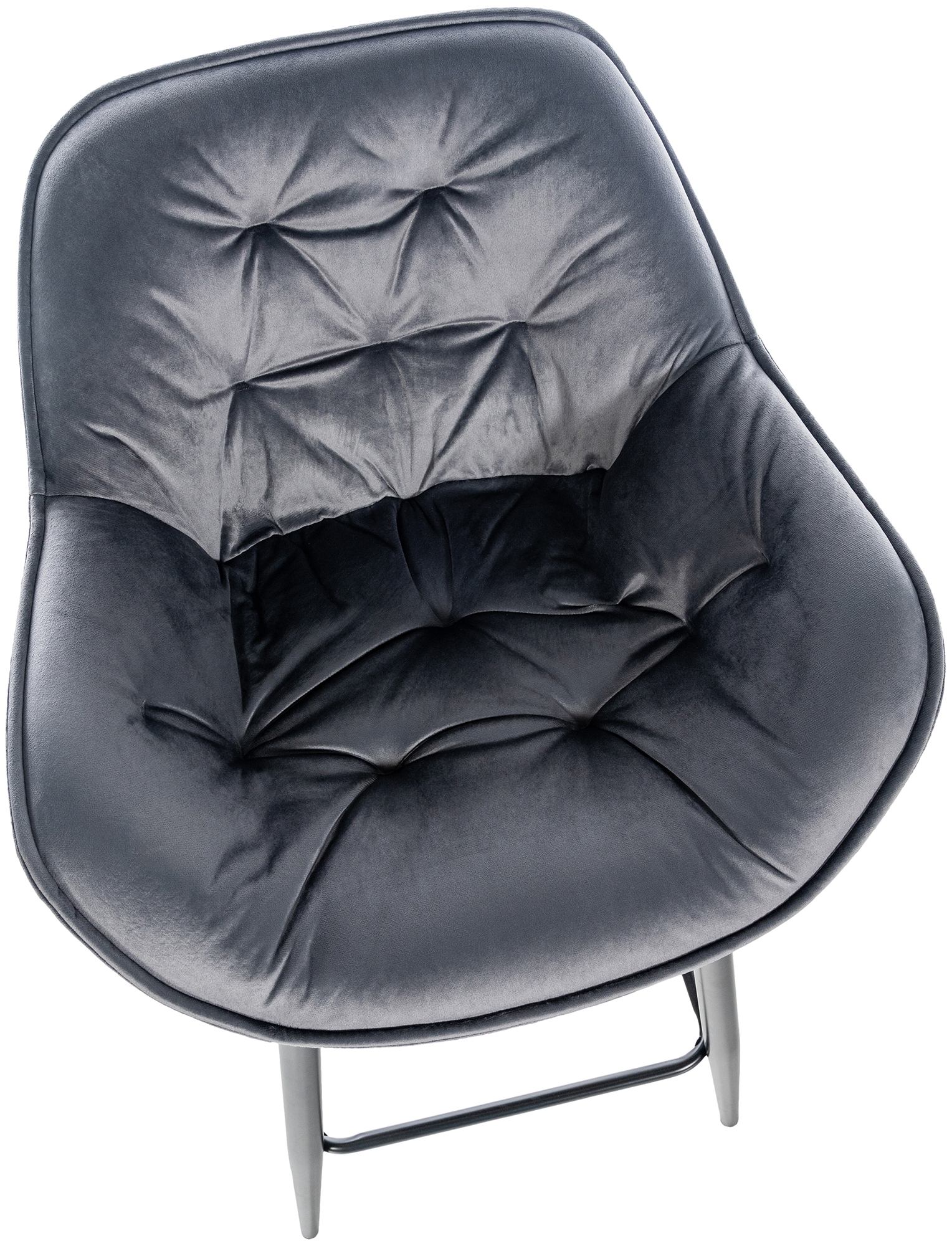Set di 2 sgabelli da bar Gibson in velluto con altezza seduta 76 cm