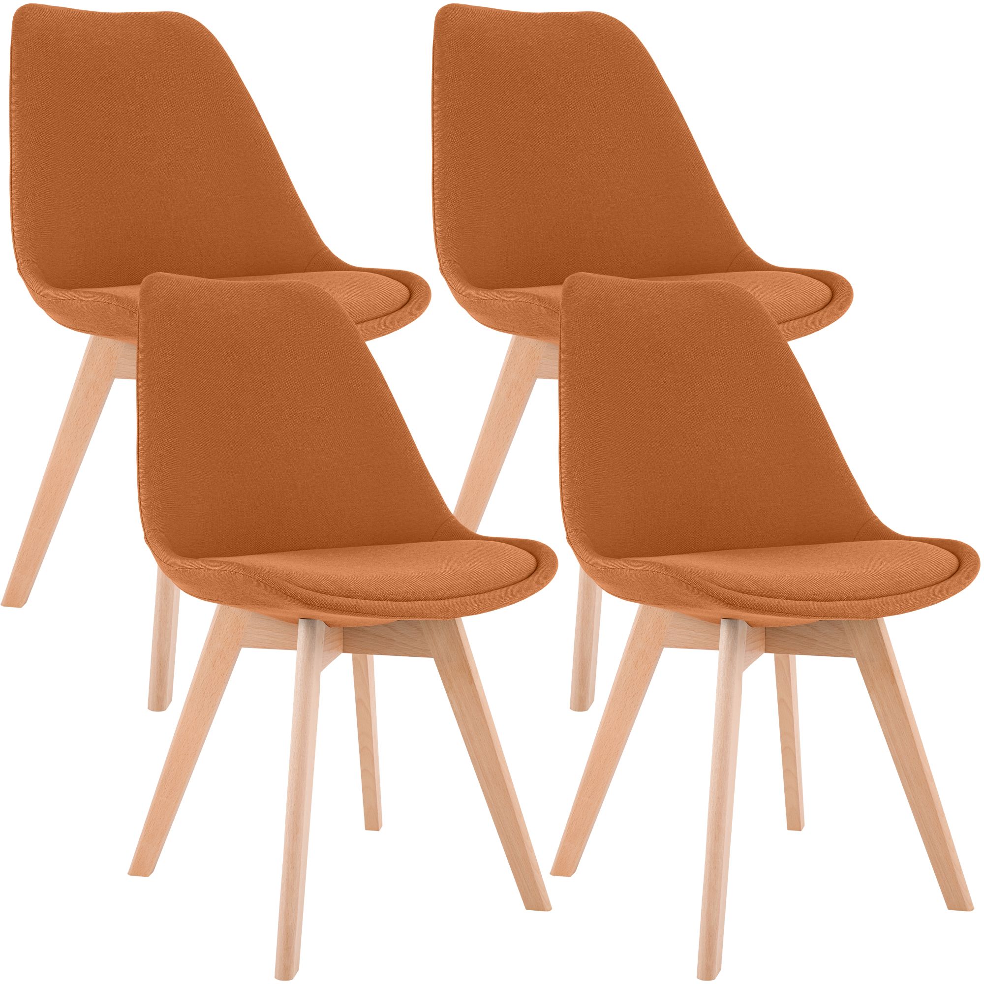 Set 4 sedie da pranzo Linares eleganti e confortevoli per ogni ambiente