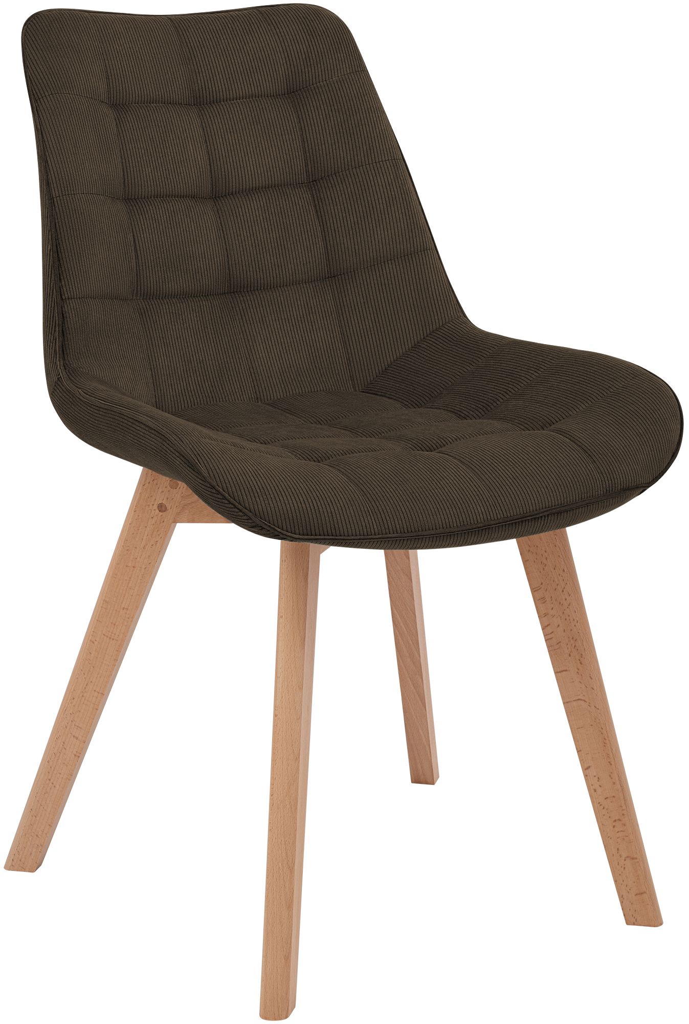 Sedia da pranzo Brook in velluto a coste