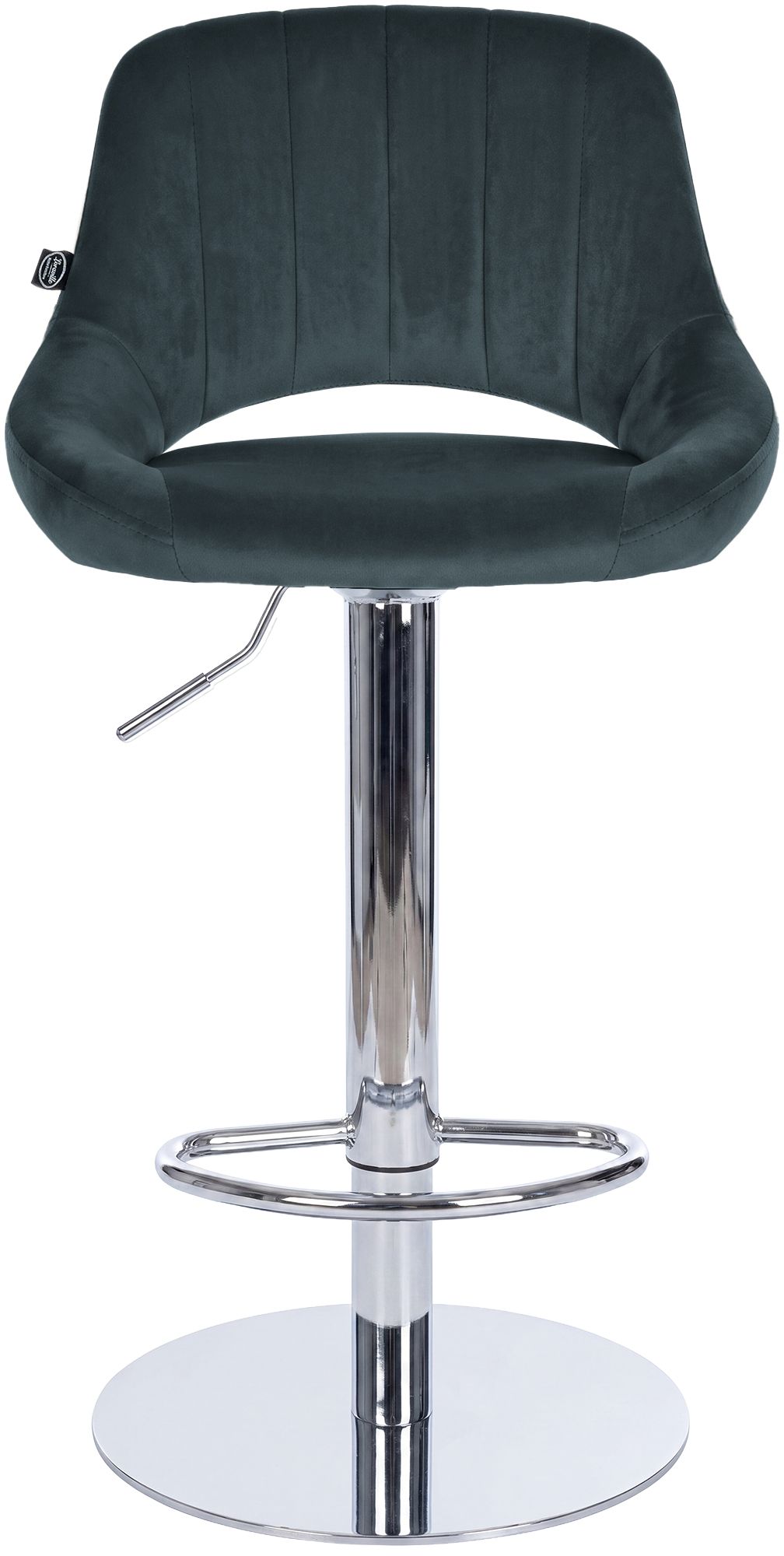 Set di 2 sgabelli da bar Milet cromati con base extra pesante