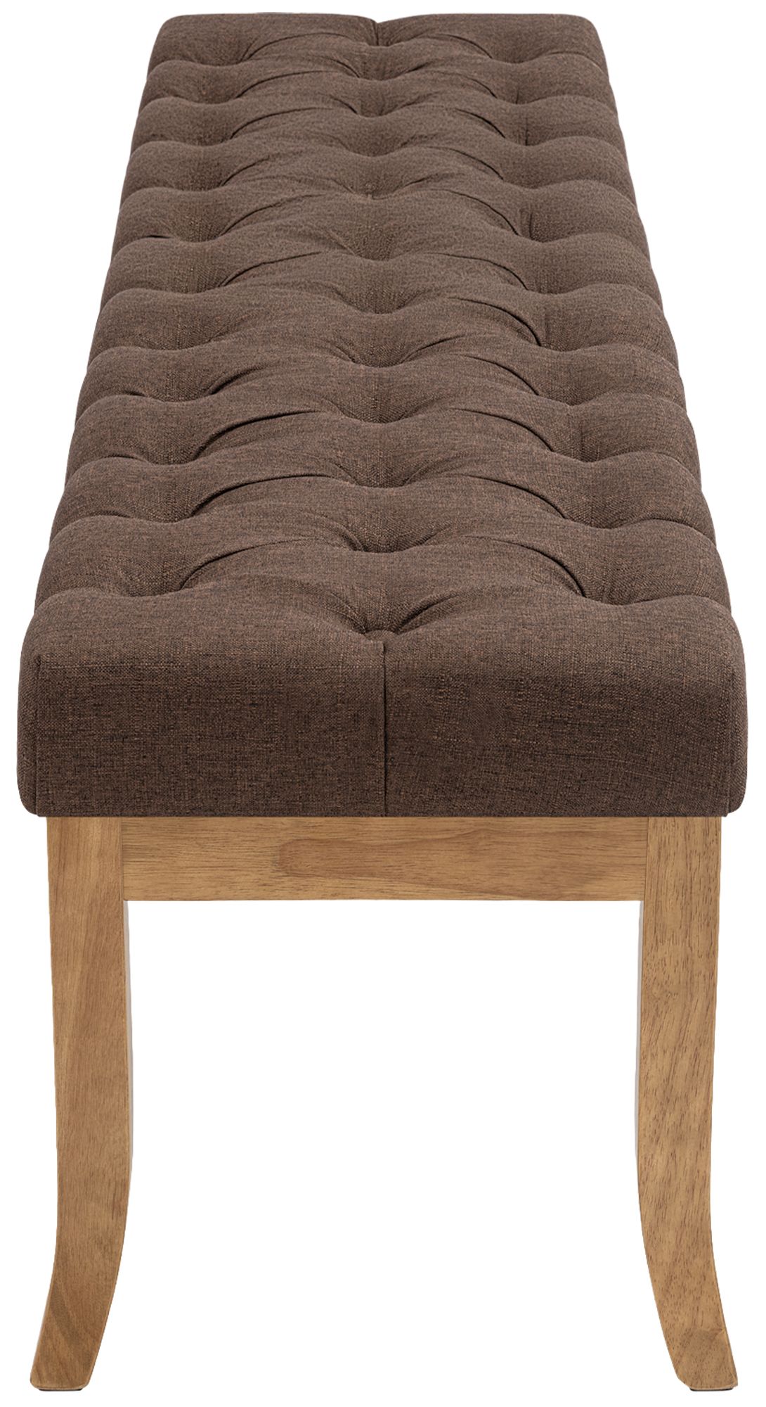 Panca design RAMSES in legno chiaro antico tessuto