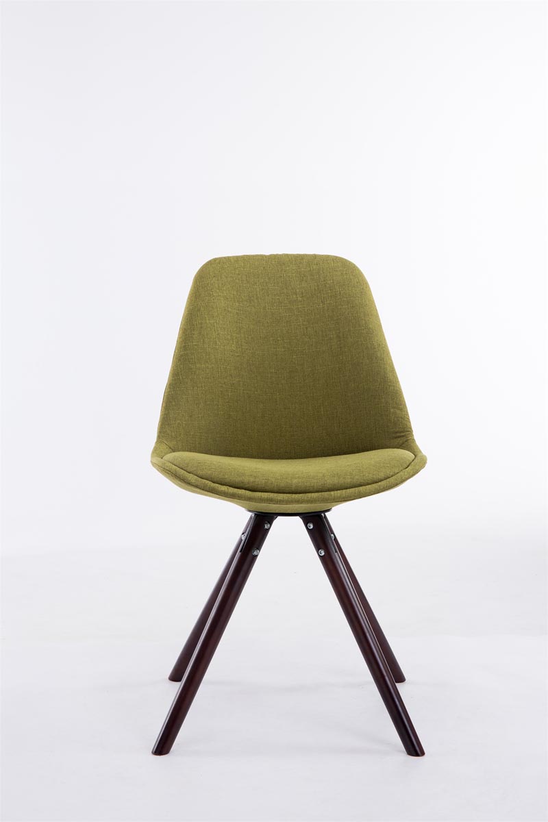 Sedia Toulouse in stoffa gambe tonde