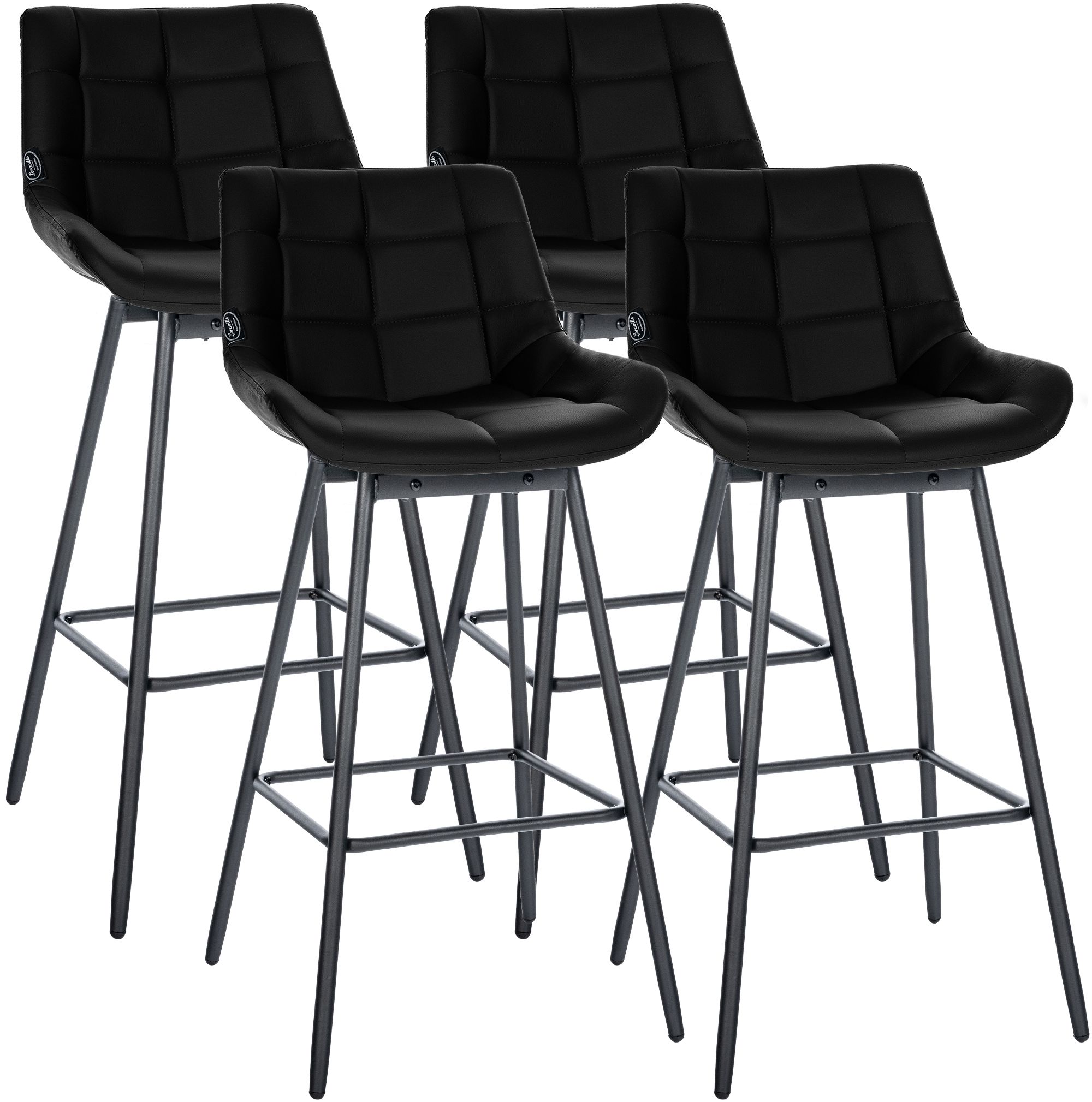 Set da 4 sgabelli da bar Weston girevoli