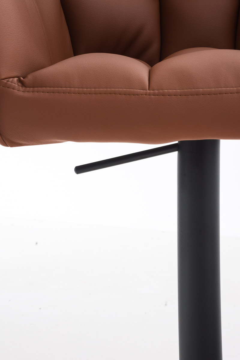 Sgabello da bar Damaso con rivestimento in similpelle